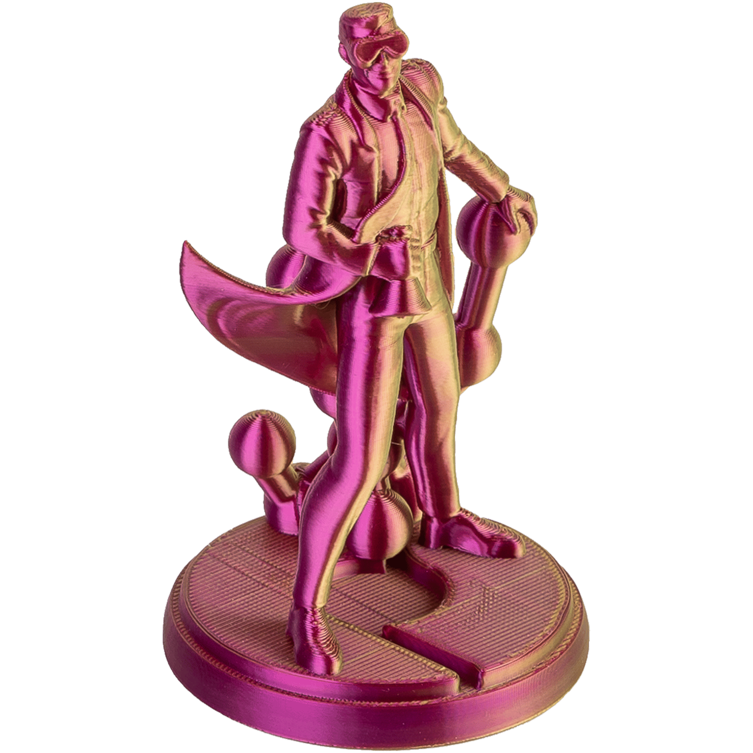 Panchroma Dual Silk Aubergine PLA Filament | Lime - Macenta
