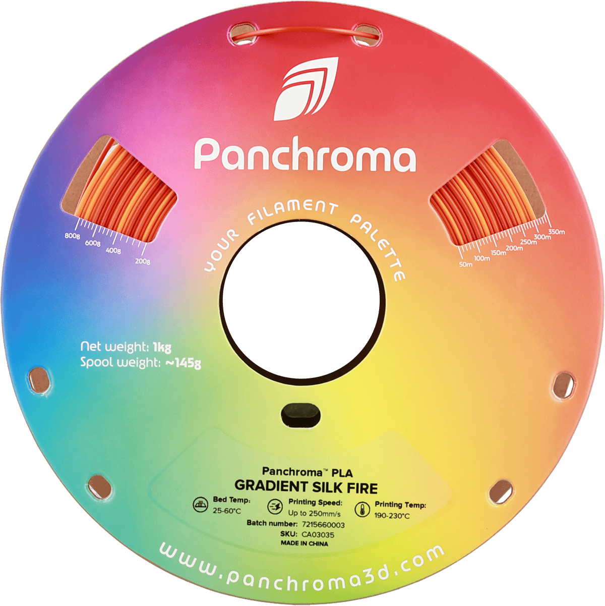 Panchroma Gradient Silk Ateş PLA Filament