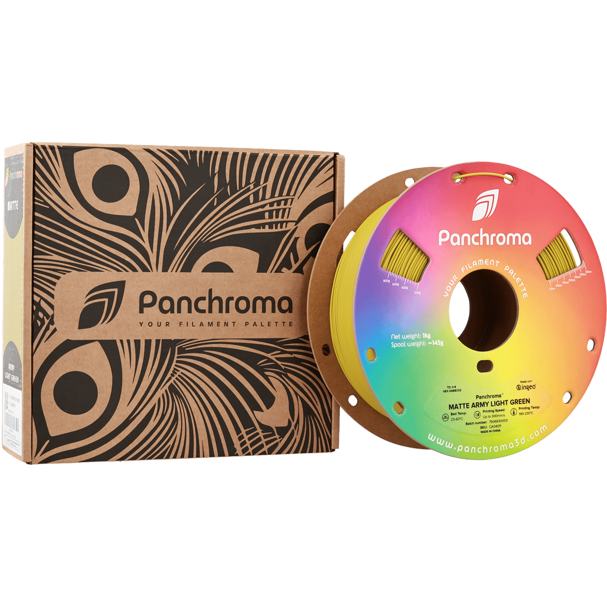 Panchroma PLA Filament Mat Askeri Açık Yeşil – 1 kg 1.75mm