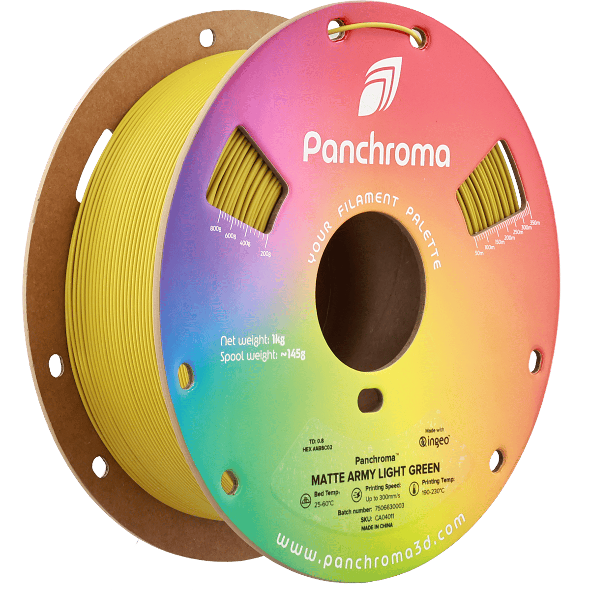 Panchroma PLA Filament Mat Askeri Açık Yeşil – 1 kg 1.75mm