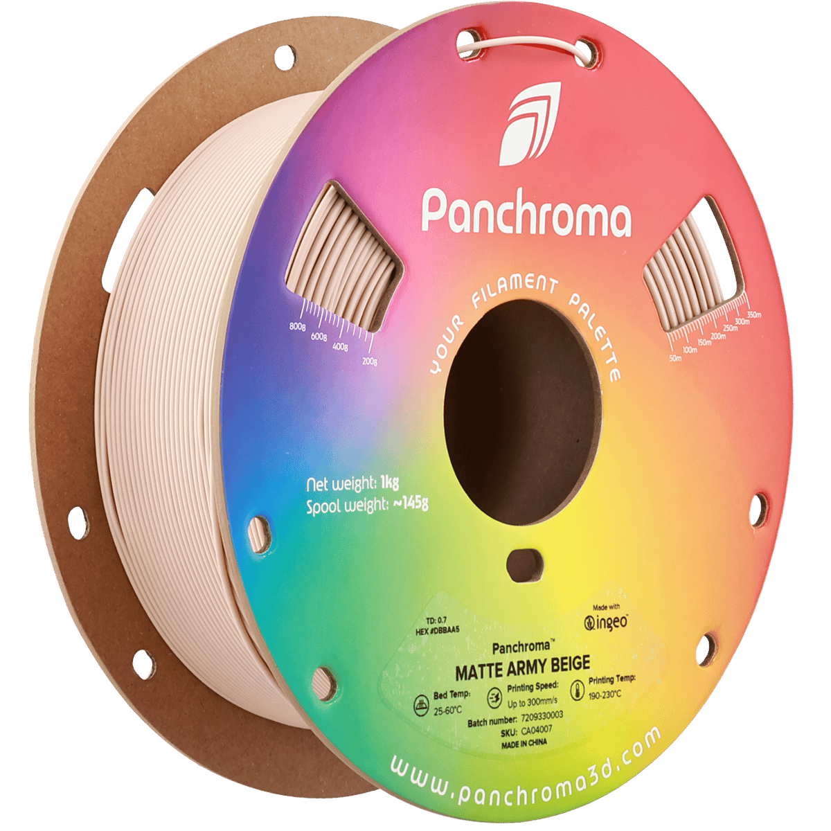Panchroma PLA Filament Mat Askeri Bej – 1 kg 1.75mm