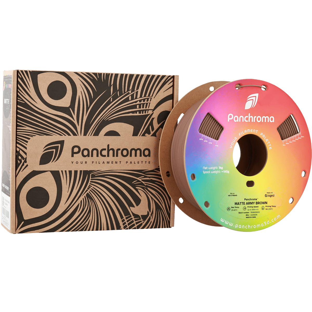 Panchroma PLA Filament Mat Askeri Kahverengi – 1 kg 1.75mm