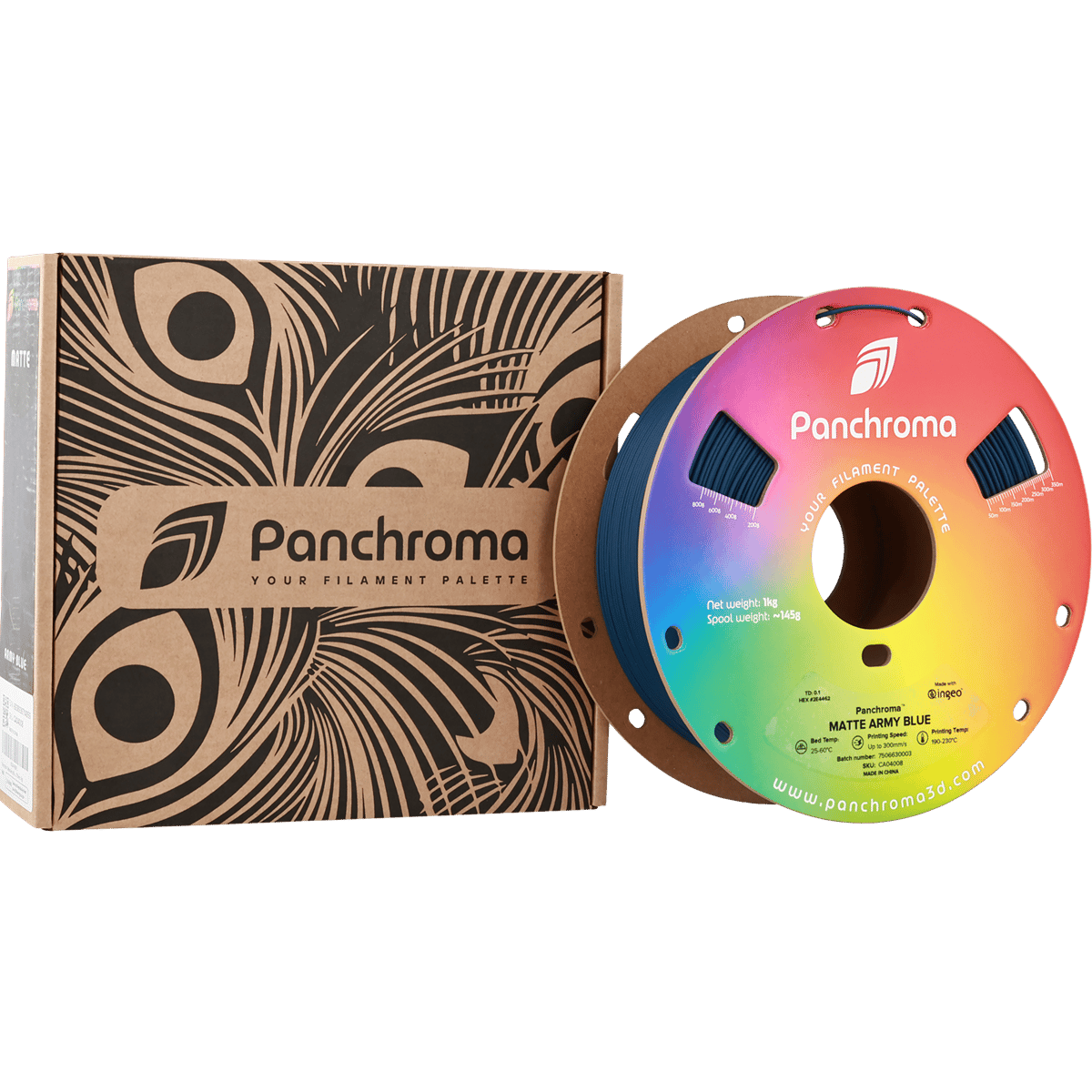 Panchroma PLA Filament Mat Askeri Mavi – 1 kg 1.75mm
