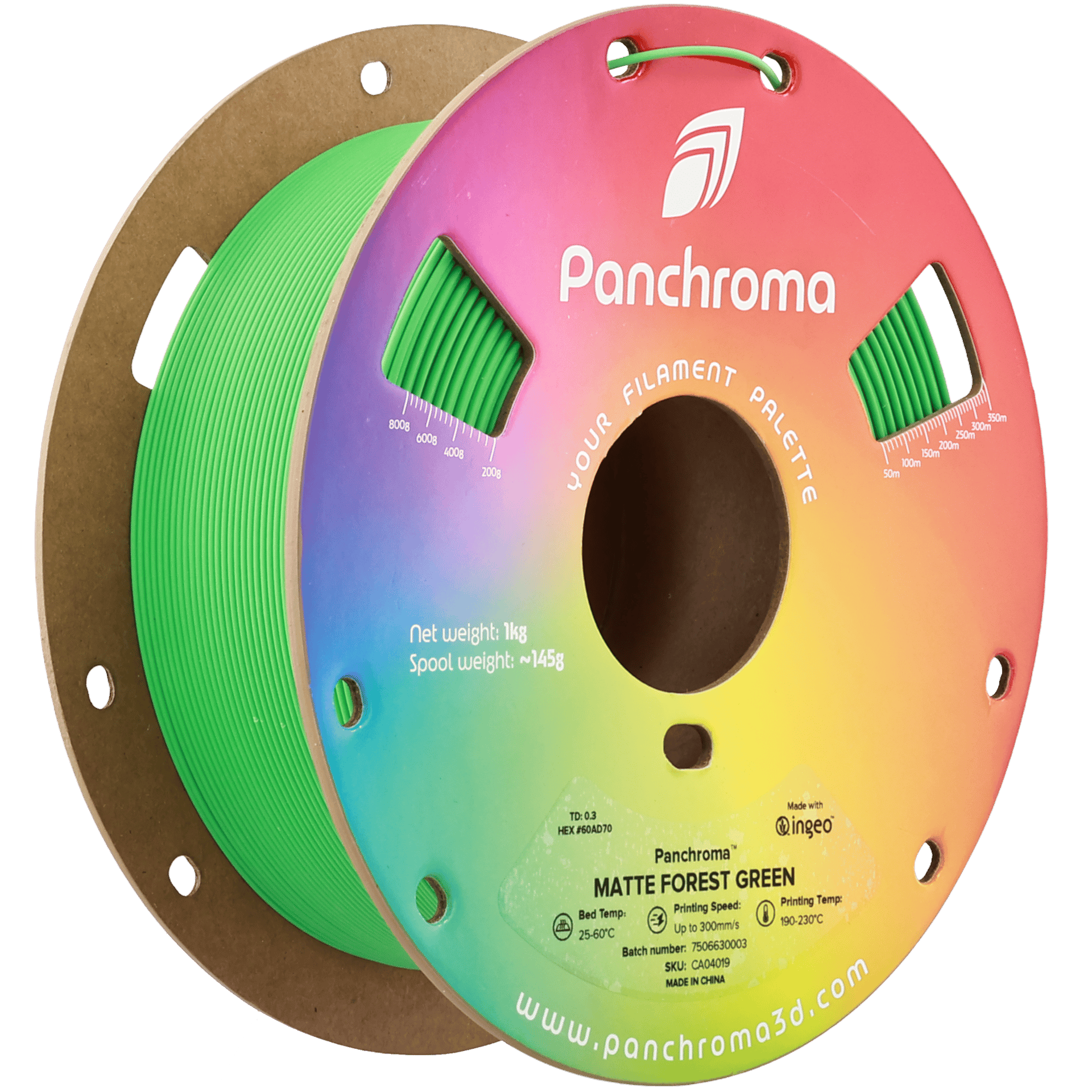 Panchroma PLA Filament Mat Orman Yeşil – 1 kg 1.75mm