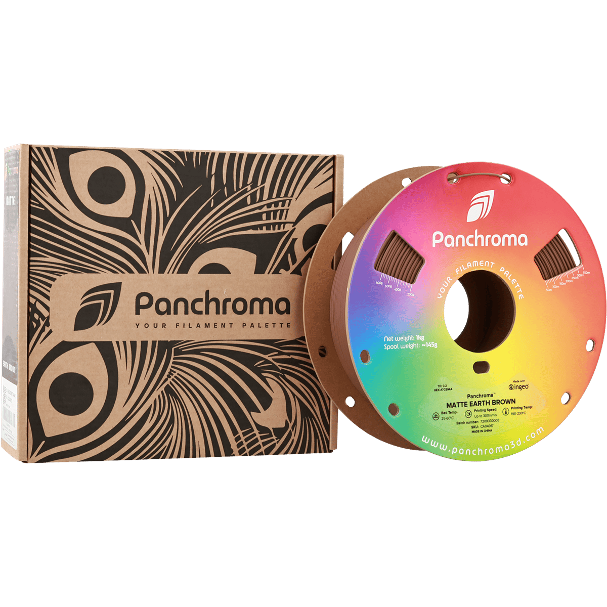 Panchroma PLA Filament Mat Toprak Kahverengi – 1 kg 1.75mm