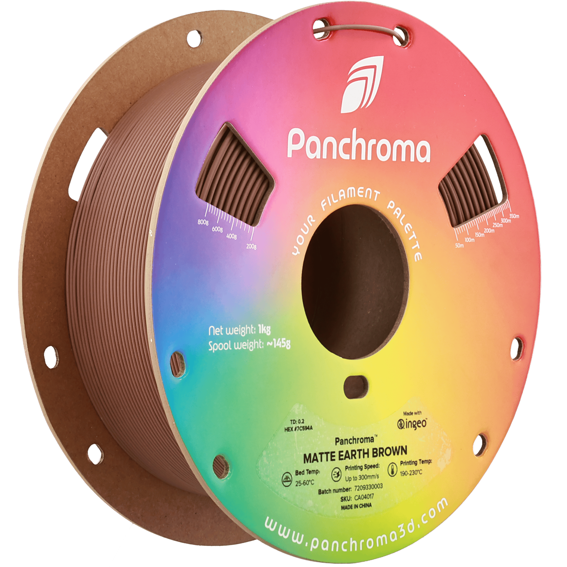 Panchroma PLA Filament Mat Toprak Kahverengi – 1 kg 1.75mm