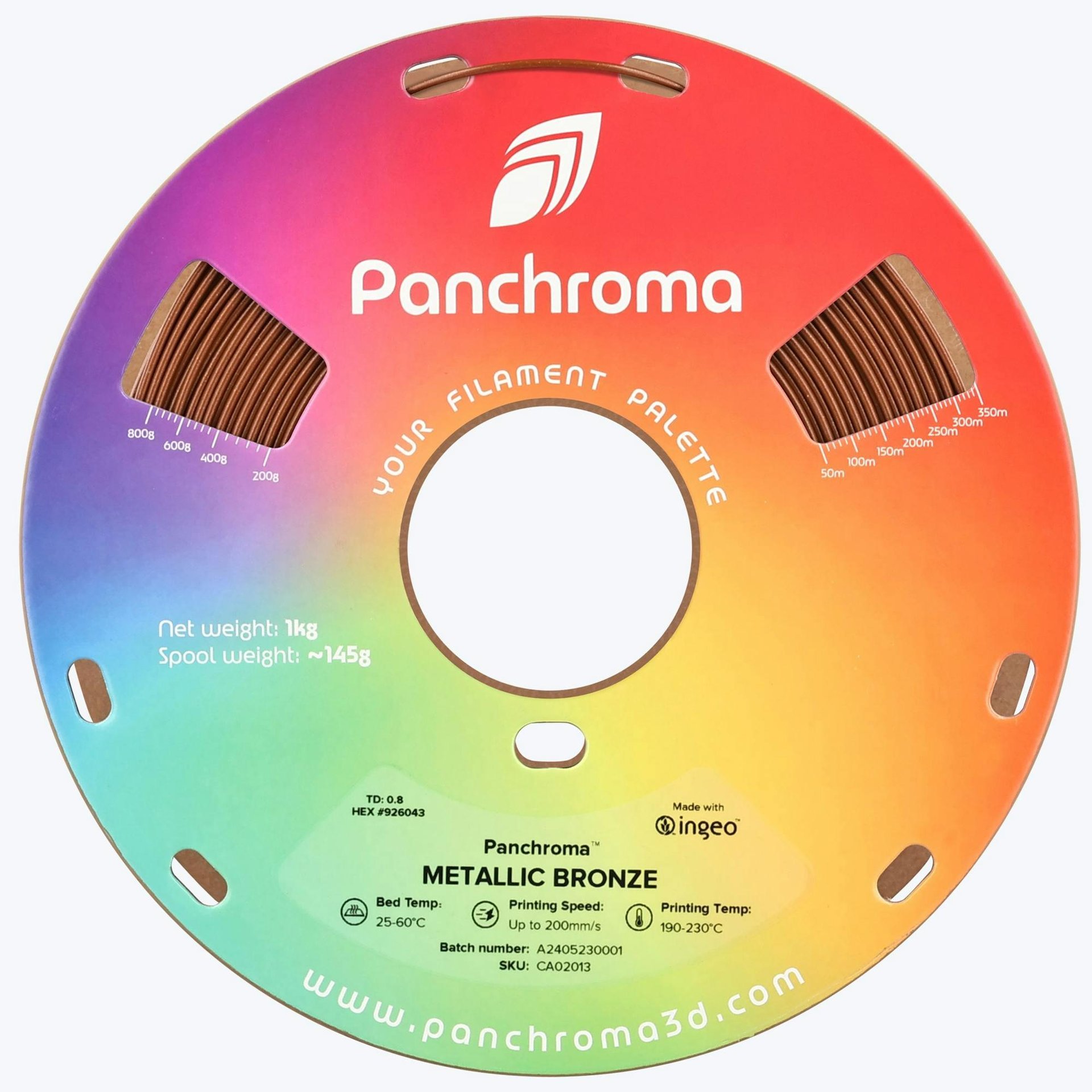 Panchroma PLA Filament Metalik Bronz - 1 kg 1.75mm