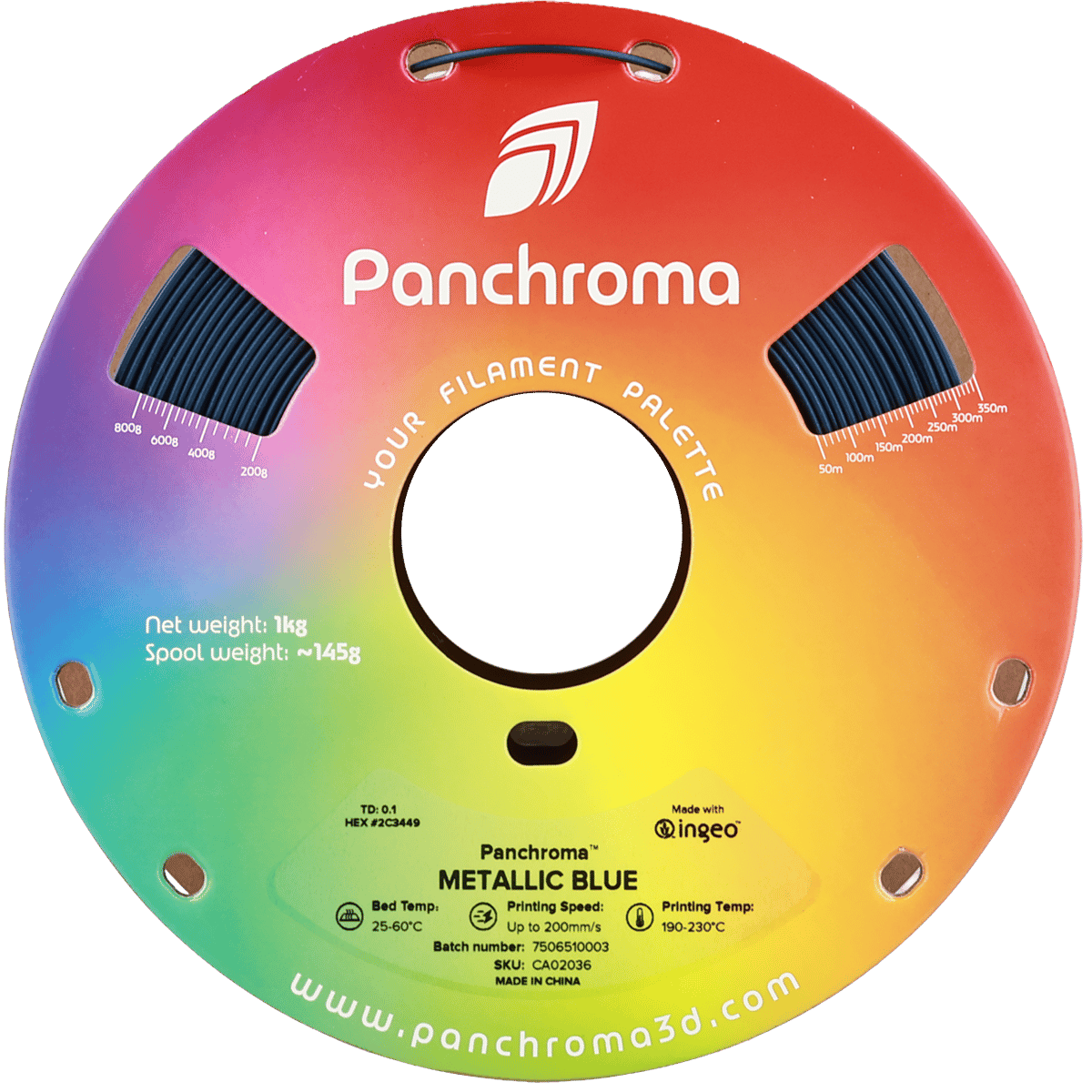 Panchroma PLA Filament Metalik Mavi - 1 kg 1.75mm