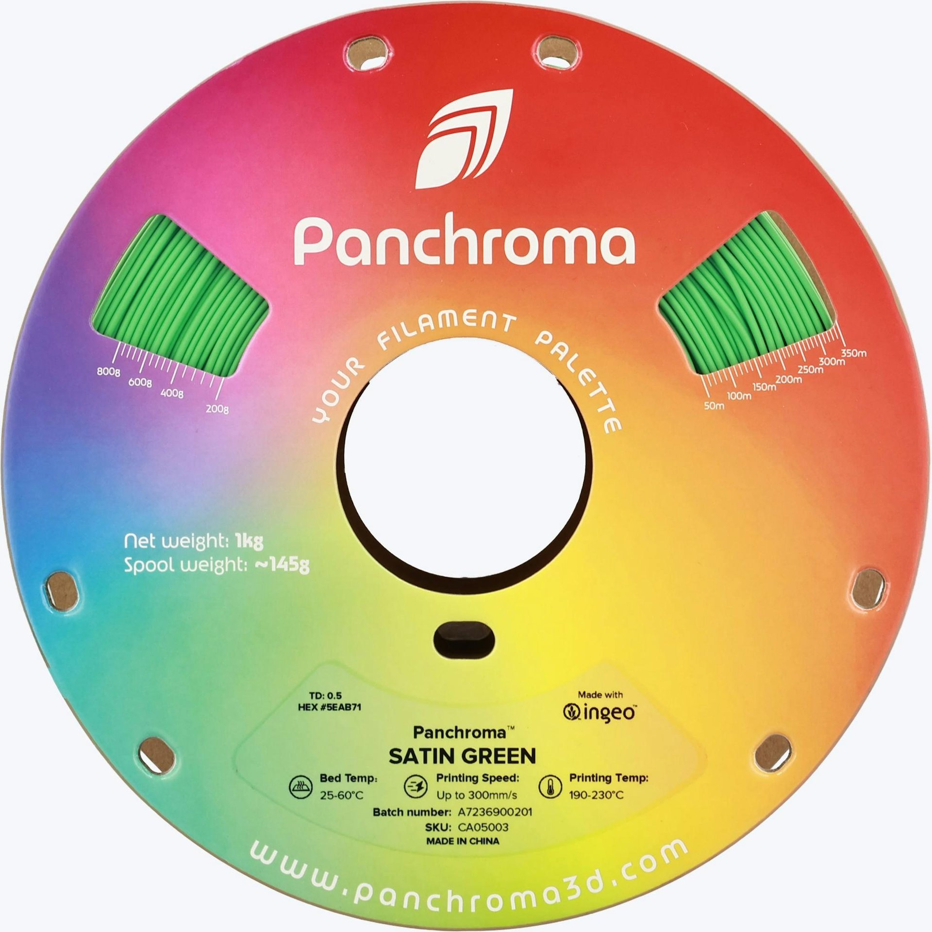 Panchroma PLA Filament Saten Yeşil – 1 kg 1.75mm