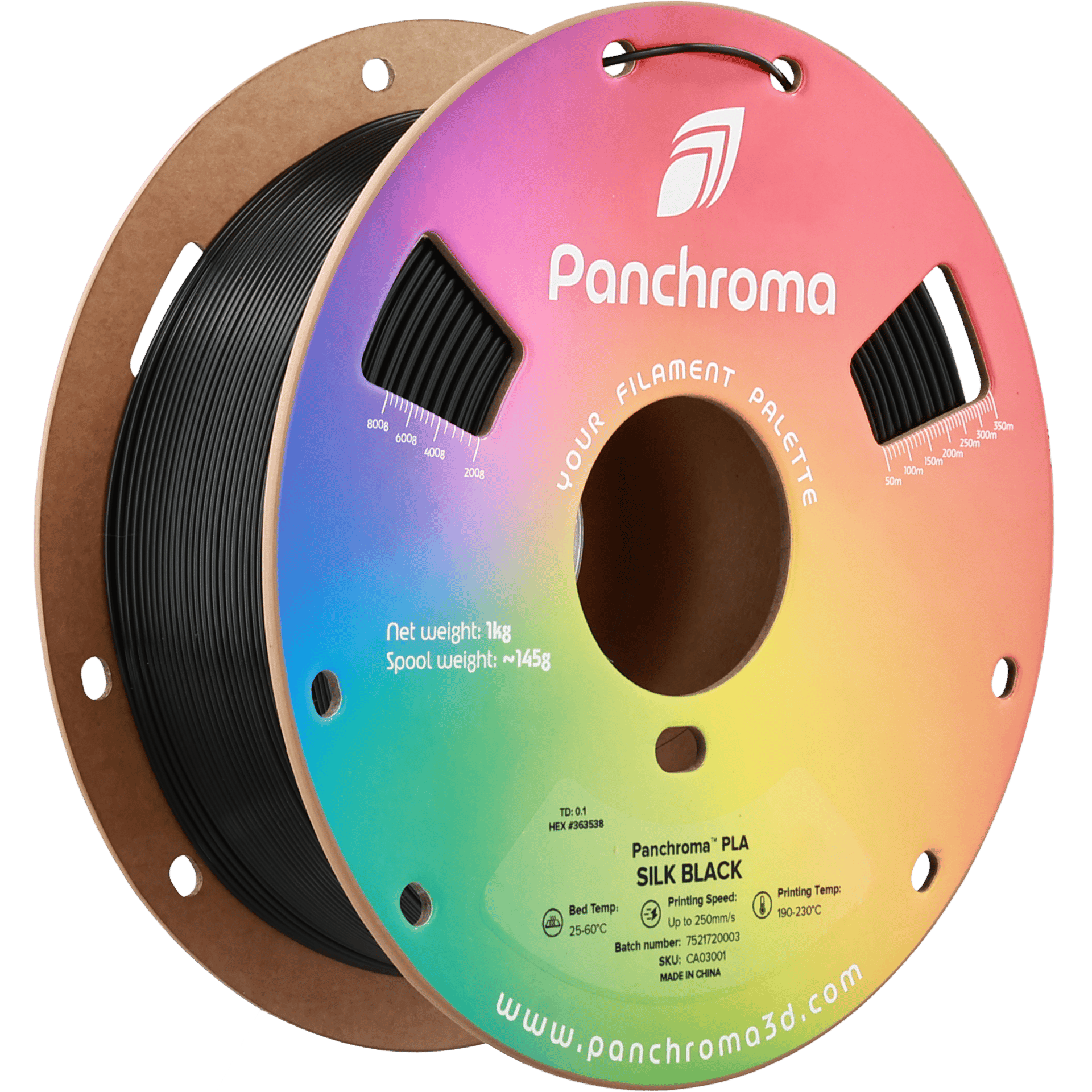 Panchroma Silk PLA Filament Siyah