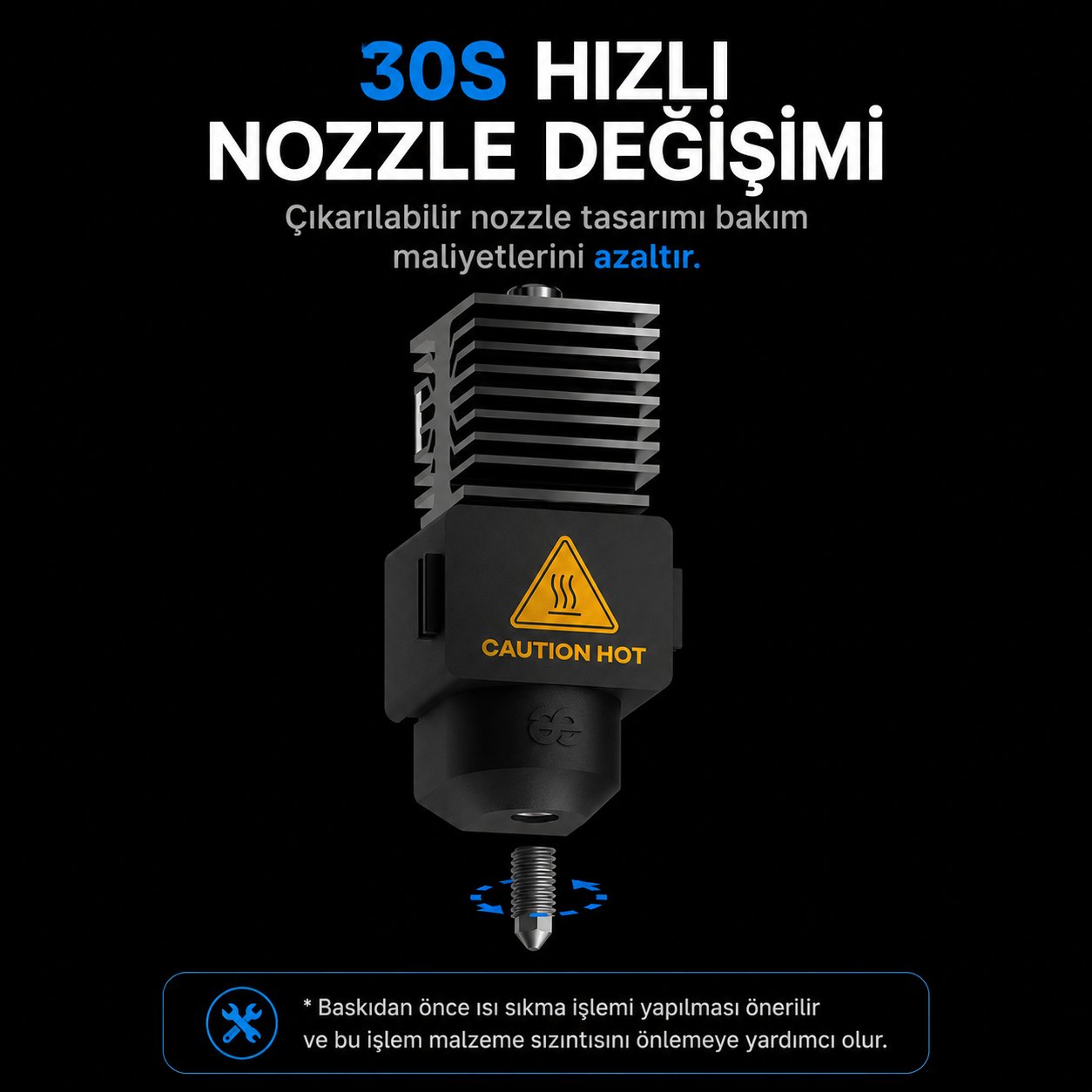 Phaetus A1/A1 Mini 0.4mm Conch Hotend M4 - Bambu Lab Hotend