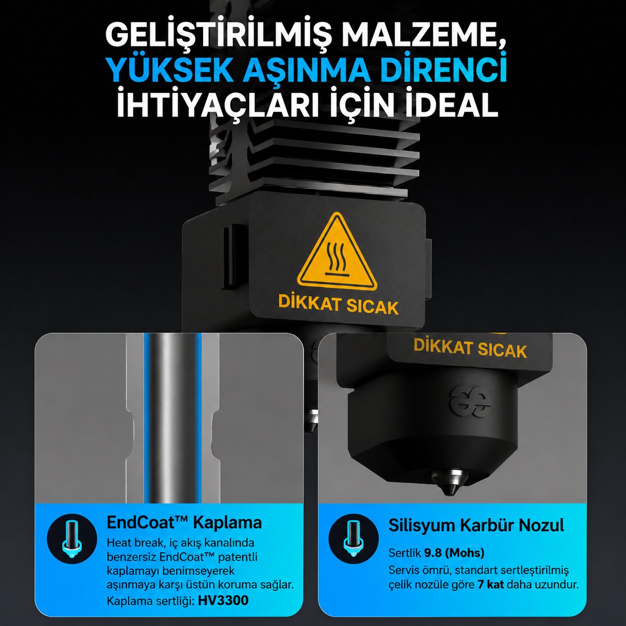 Phaetus A1/A1 Mini 0.6mm Conch Hotend Plus
