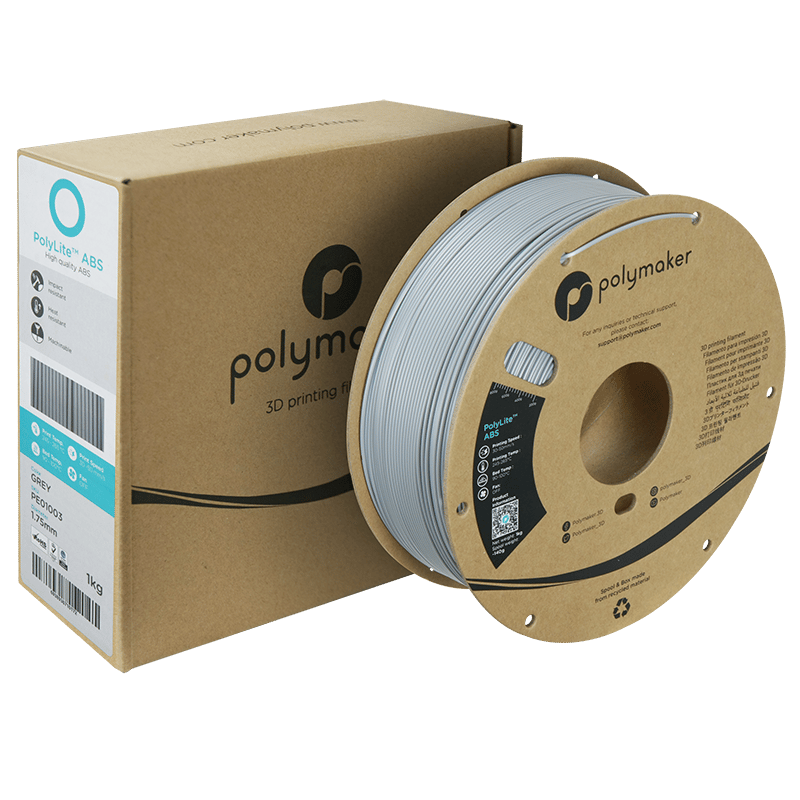 PolyLite ABS Filament Gri – Dayanıklı ve Profesyonel 3D Baskı
