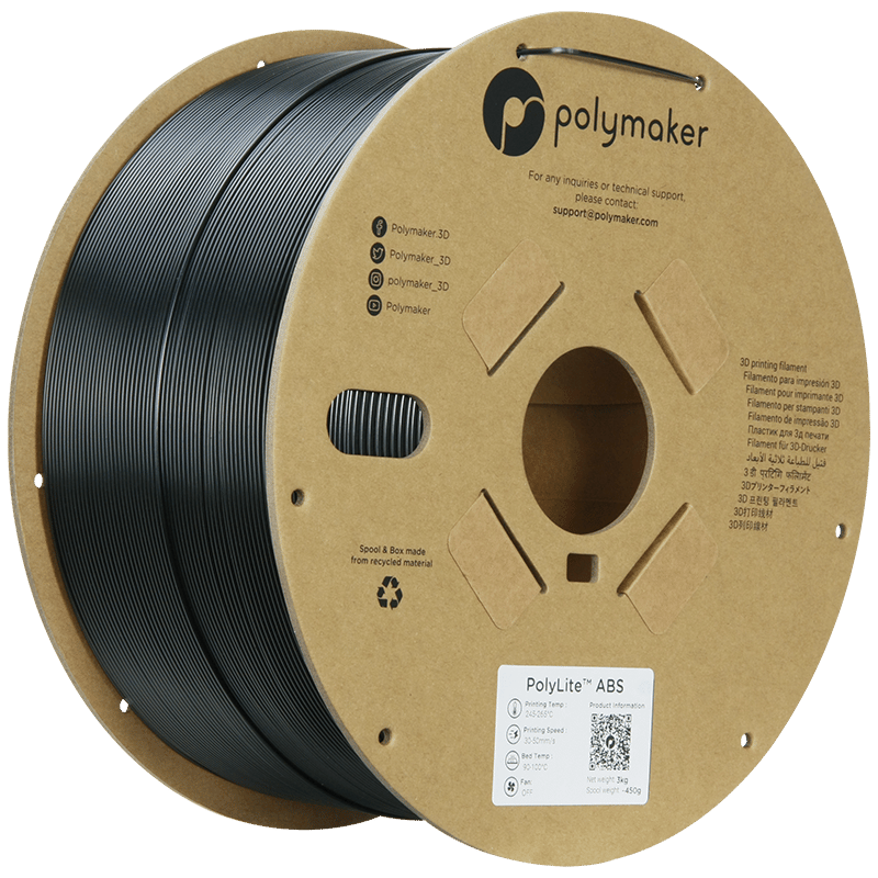 PolyLite ABS Filament Siyah 3 KG