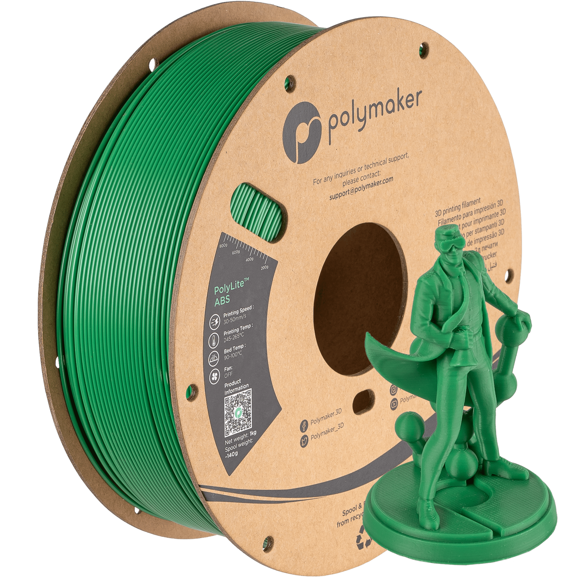 PolyLite ABS Filament Yeşil