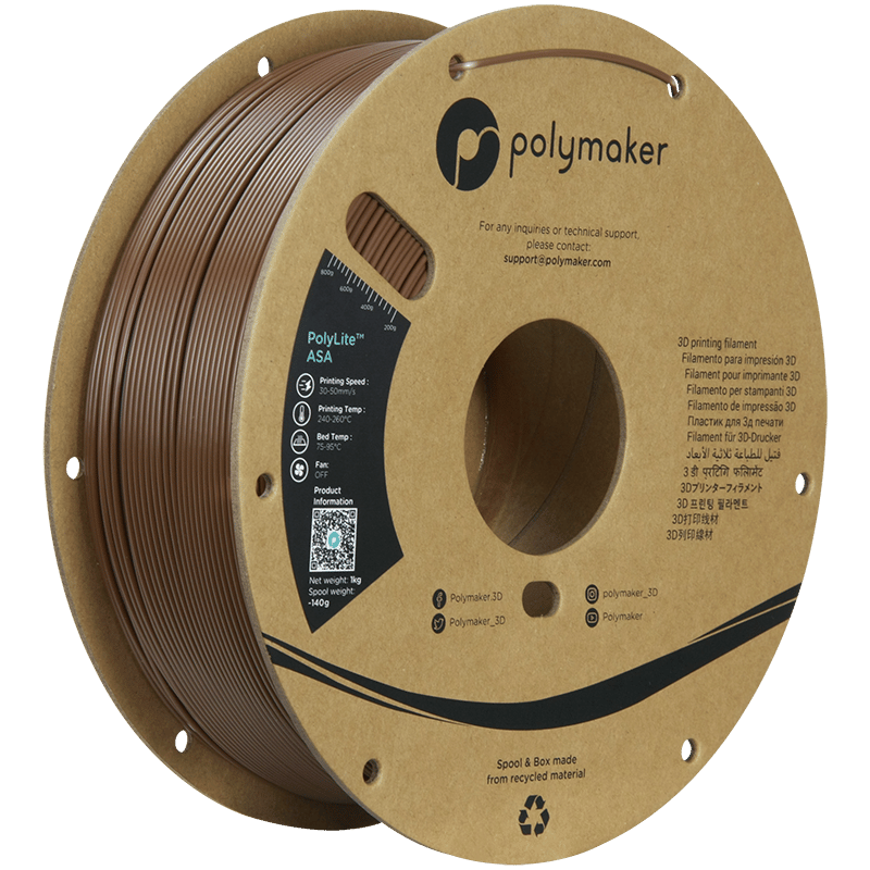 PolyLite ASA Filament Askeri Kahverengi – UV Dayanımlı 3D Baskı