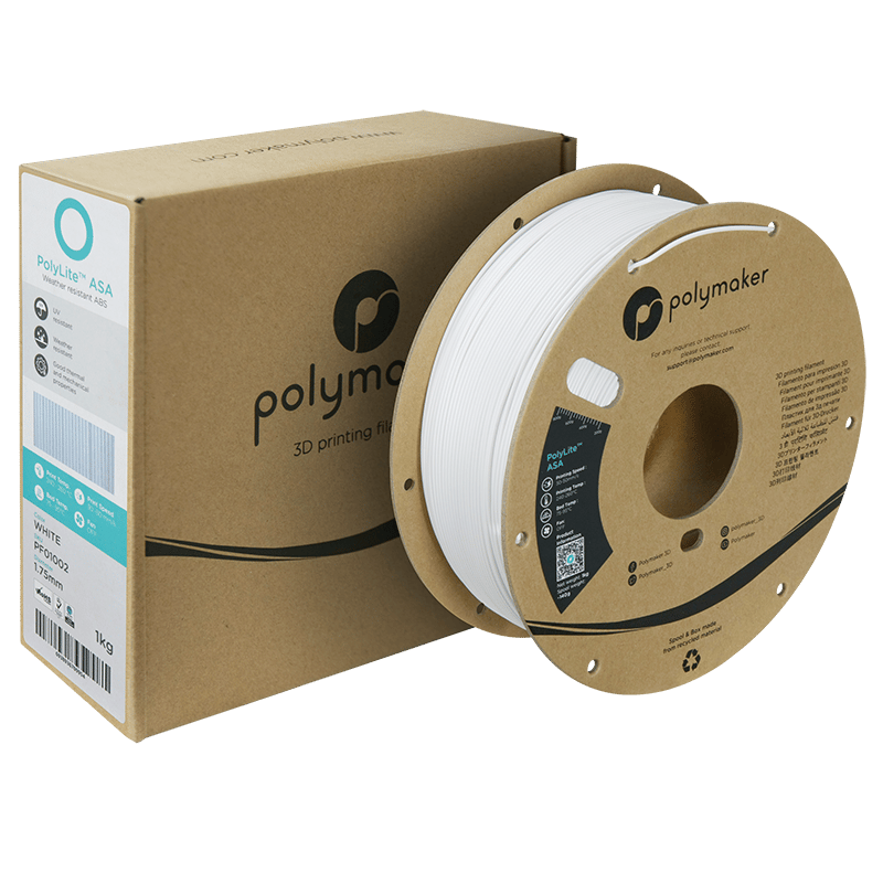 PolyLite ASA Filament Beyaz – UV Dayanımlı 3D Baskı