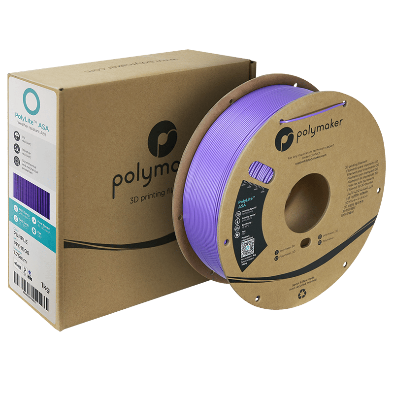 PolyLite ASA Filament Mor – UV Dayanımlı 3D Baskı