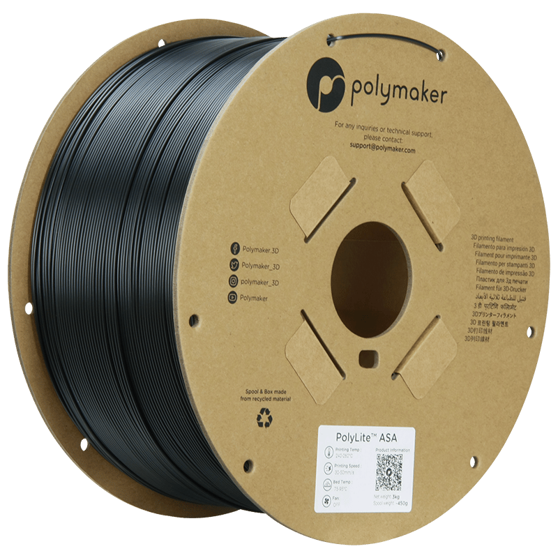 PolyLite ASA Filament Siyah 3 KG