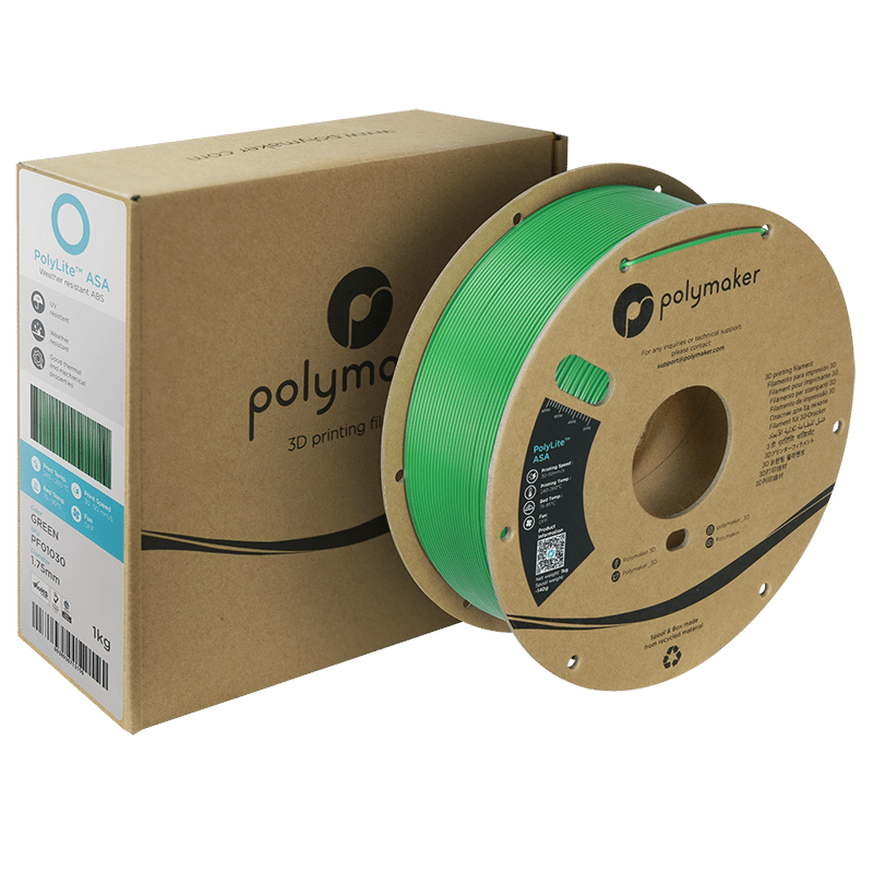 PolyLite ASA Filament Yeşil – UV Dayanımlı 3D Baskı
