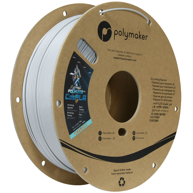PolyLite CosPLA Filament Versiyon A 1.75mm 1kg | Cosplay İçin Kolay Zımparalanabilir PLA Filament