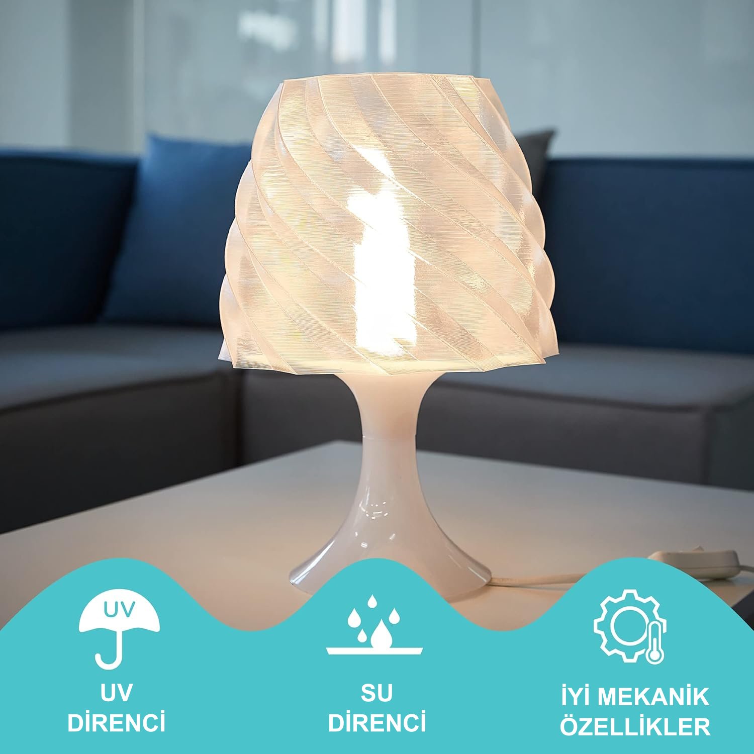 PolyLite PC Saydam Filament – Şeffaf 3D Baskı | 1 kg 1.75mm