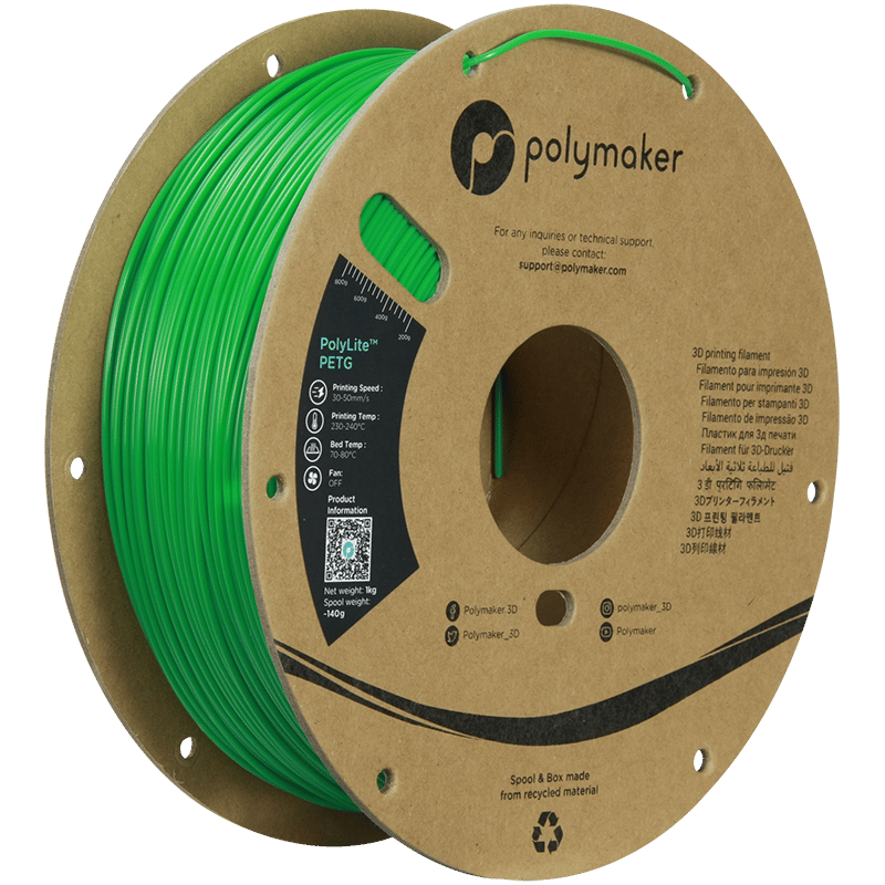 PolyLite PETG Filament Yeşil – 1 kg 1.75mm