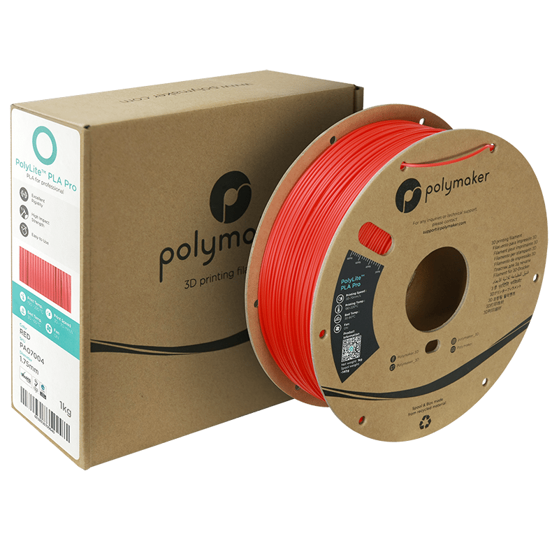 PolyLite PLA Pro Filament Kırmızı - Dayanıklı ve Kolay Baskı