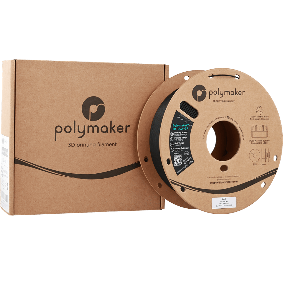 Polymaker HT-PLA-GF Filament Siyah