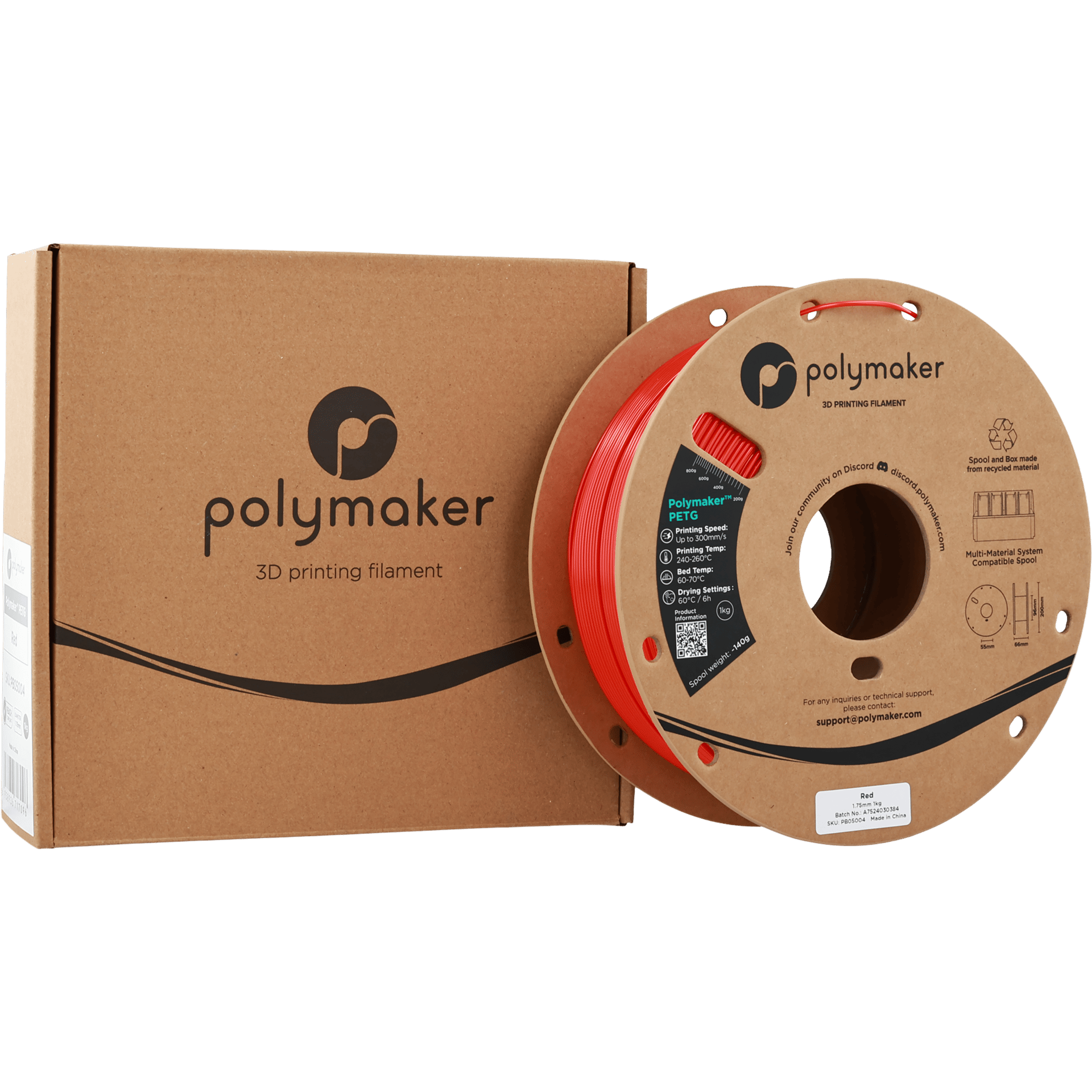 Polymaker PETG Filament Kırmızı