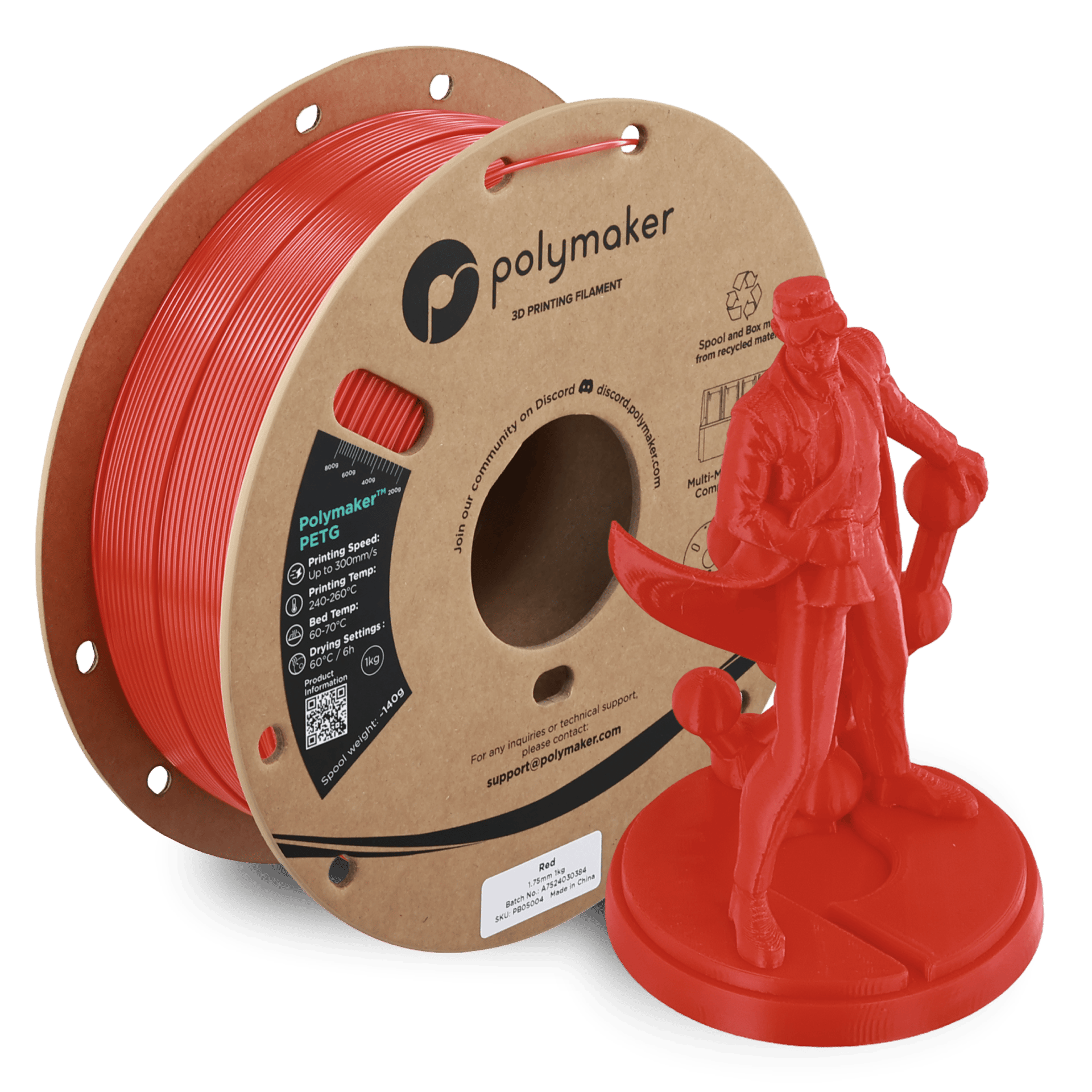 Polymaker PETG Filament Kırmızı