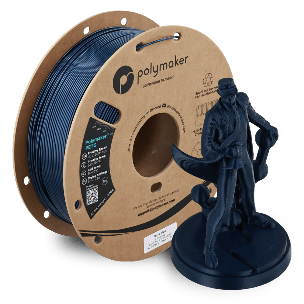 Polymaker PETG Filament Koyu Mavi