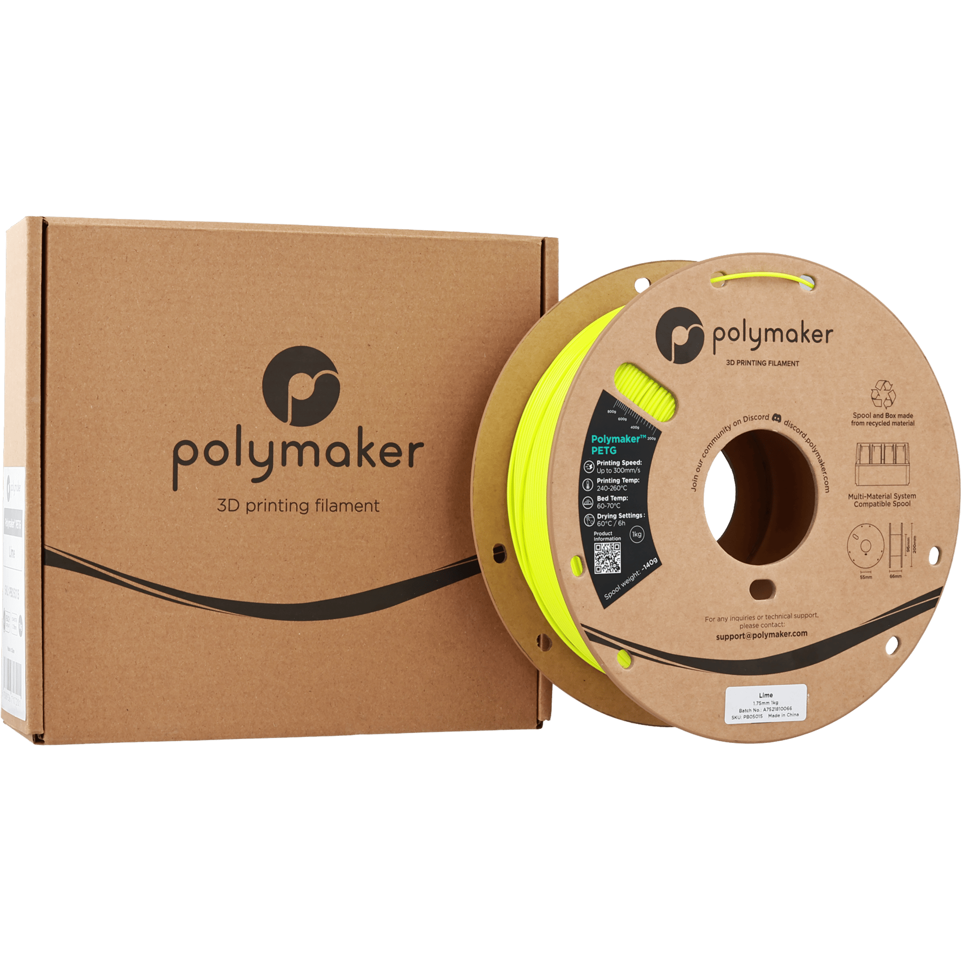 Polymaker PETG Filament Lime Yeşil
