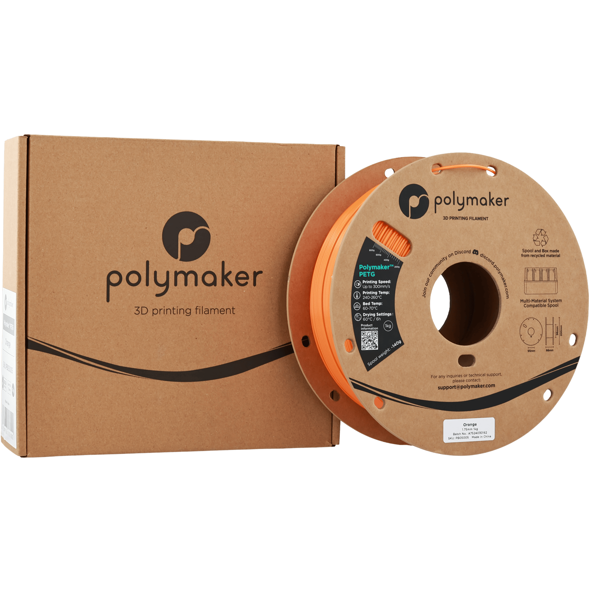 Polymaker PETG Filament Turuncu