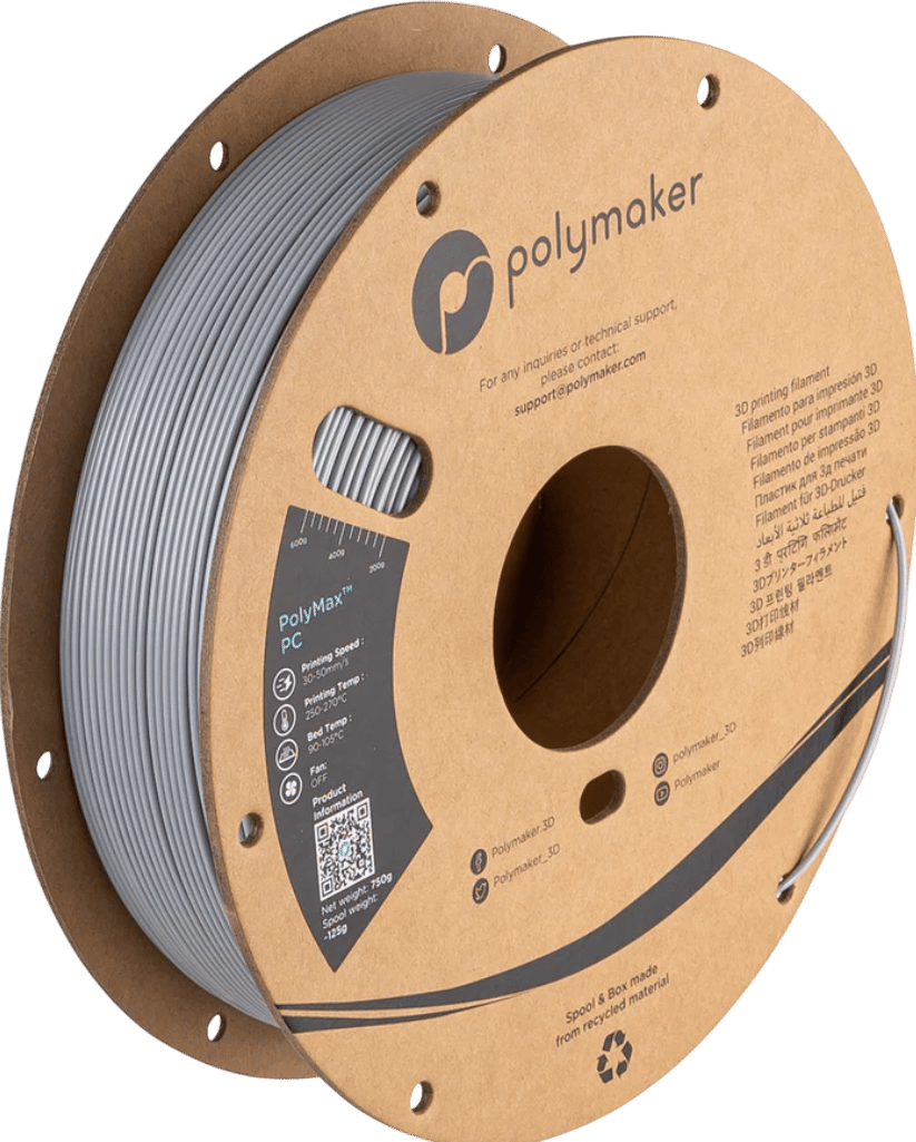 PolyMax Sert PC Filament Gri – Yüksek Dayanıklılık