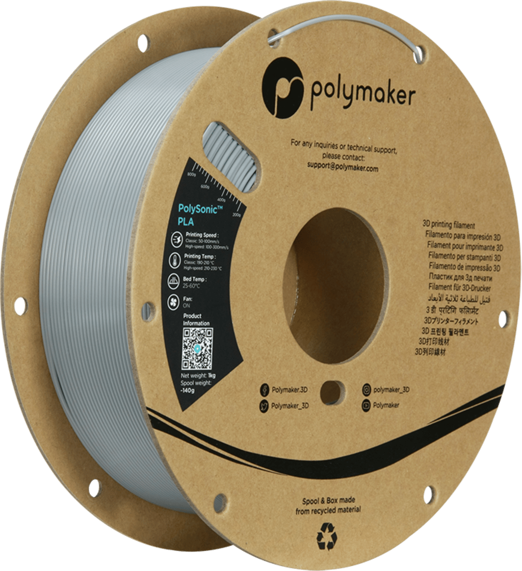 PolySonic PLA Pro Yüksek Hızlı Filament Gri