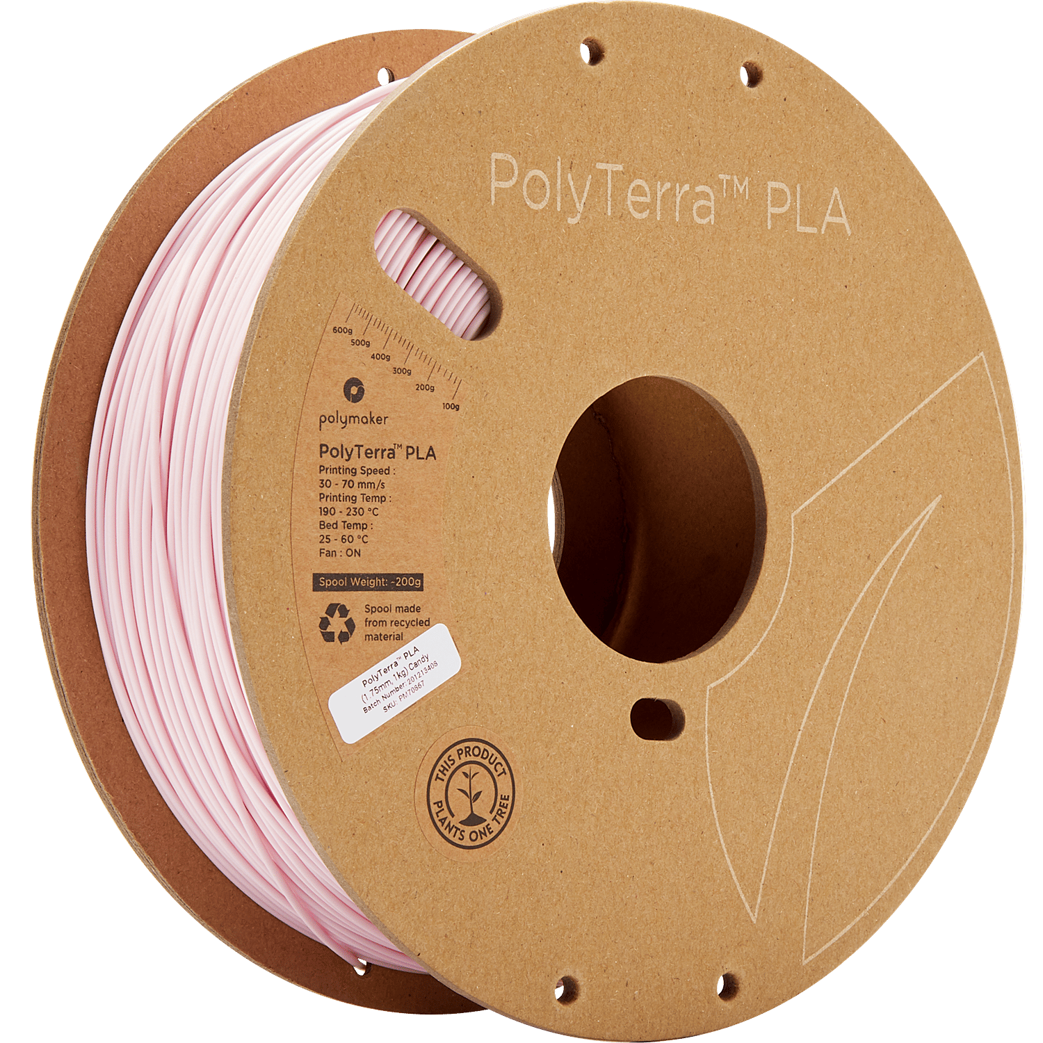 PolyTerra PLA Filament Şeker - 1 kg 1.75mm