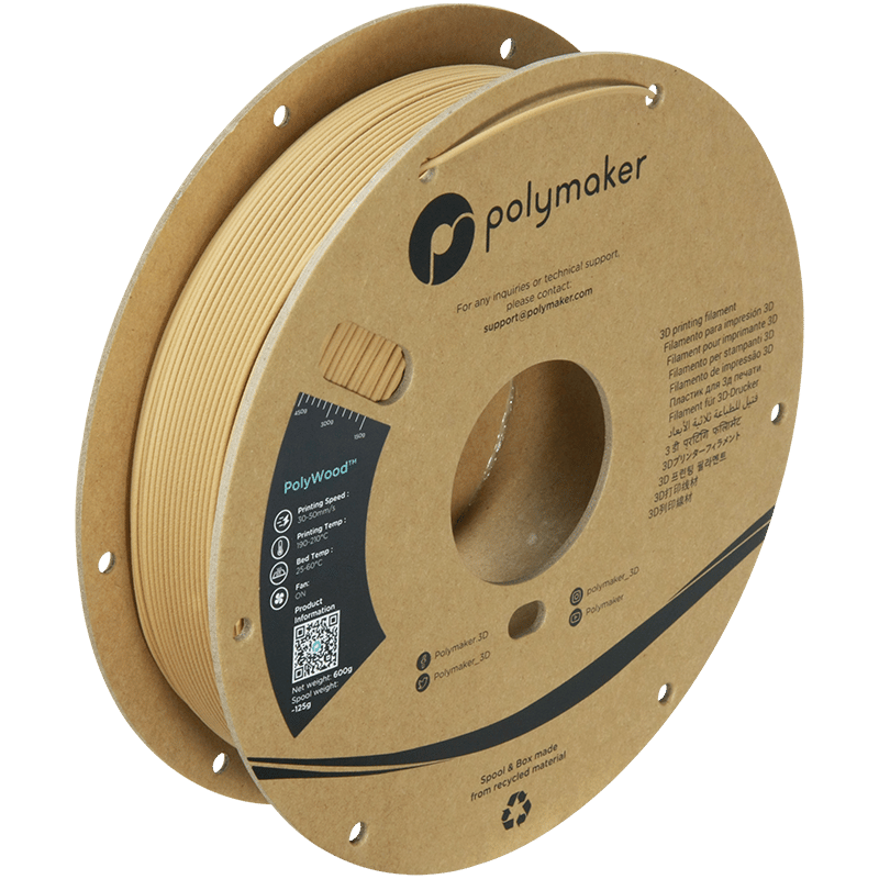 PolyWood PLA Ahşap Görünümlü Kahverengi Filament