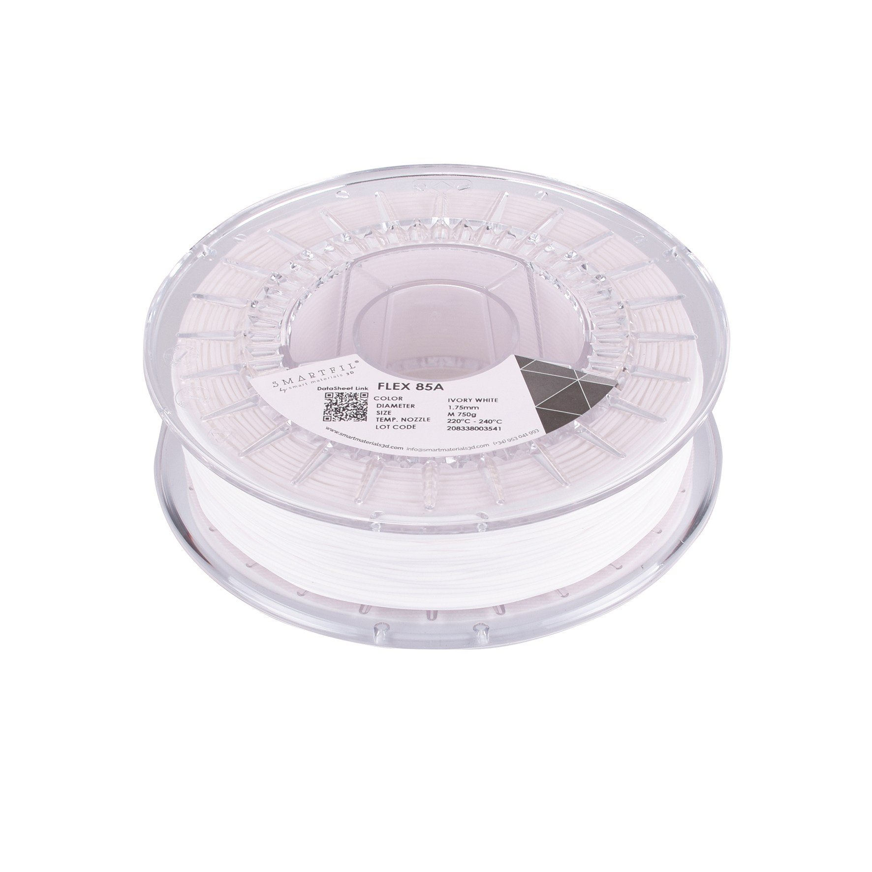 Smartfil Flex 85A Filament Fildişi Beyaz - 1 kg 1.75mm