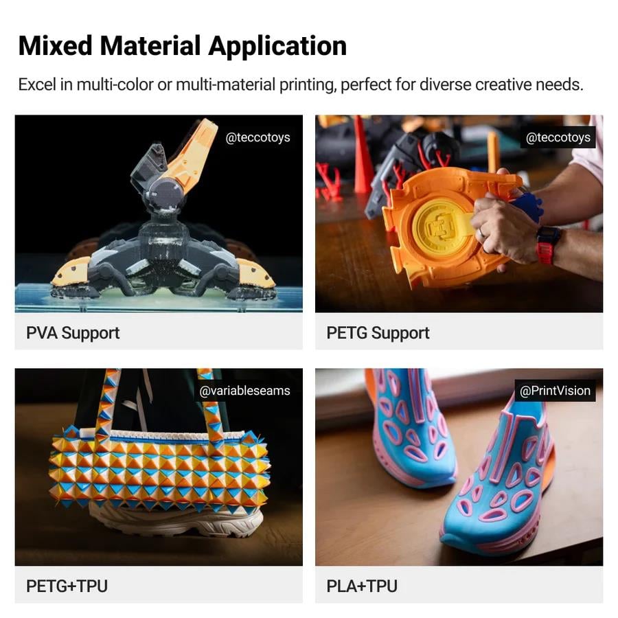 Snapmaker U1 3D Yazıcı – 4 Başlıklı Çok Renkli Yazıcı - ÖN SİPARİŞ