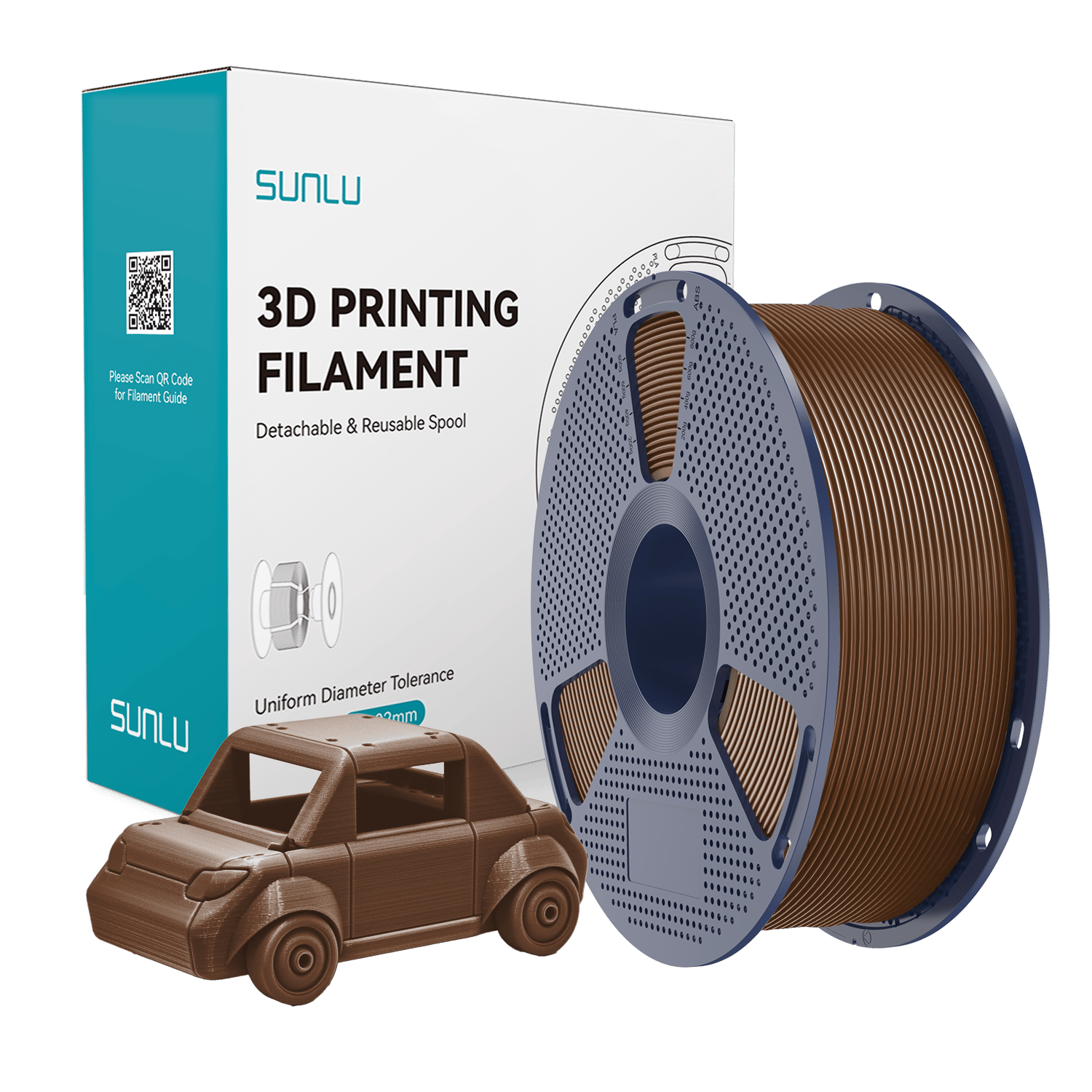 Sunlu PETG Filament Kahverengi - 1 kg 1.75mm