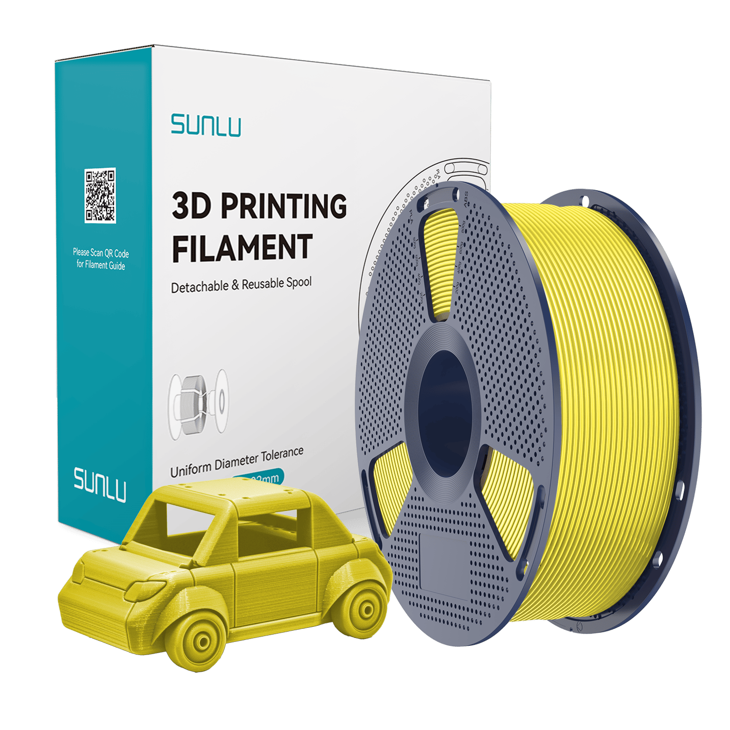 Sunlu PETG Filament Sarı – 1kg 1.75mm