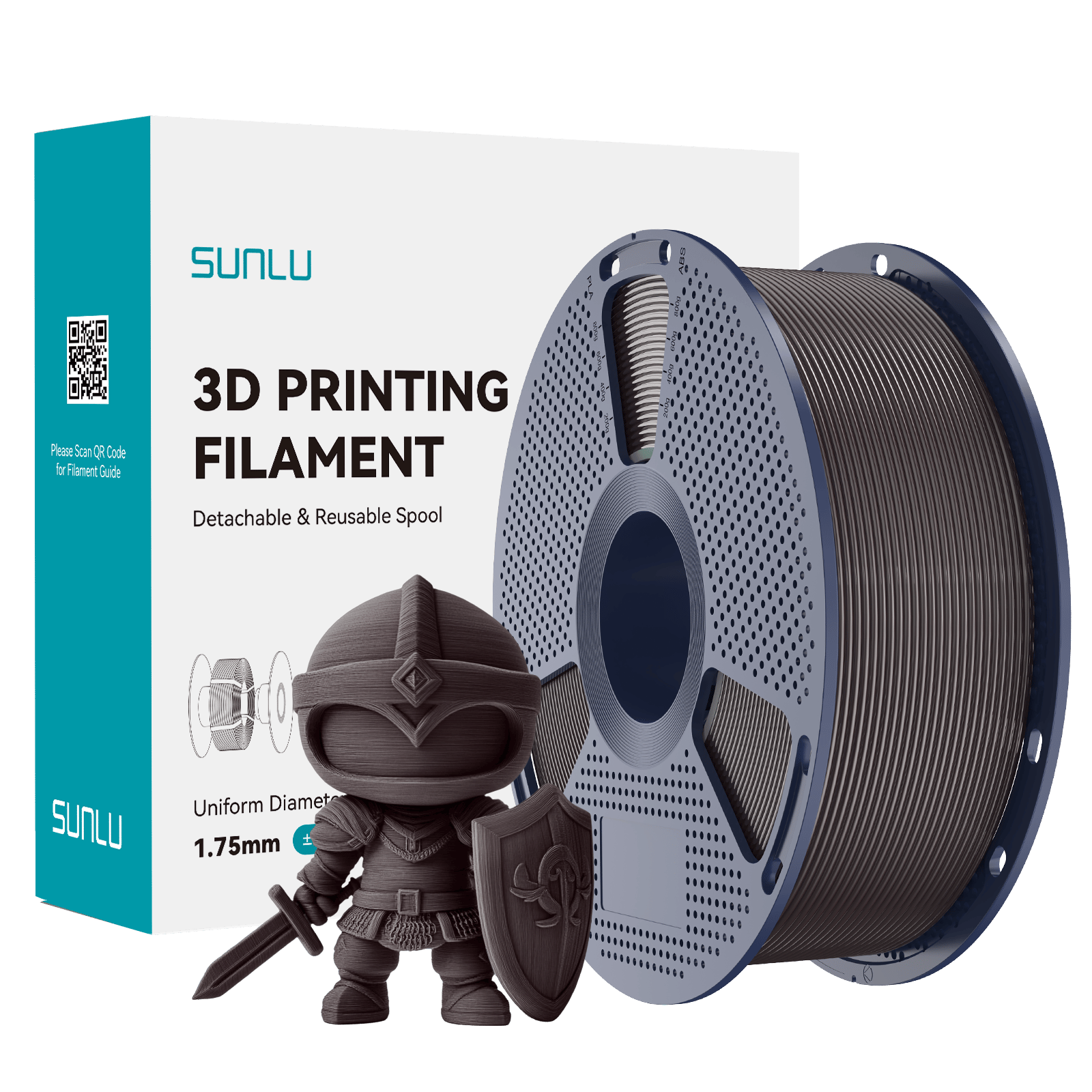 Sunlu PLA+ 2.0 Filament Kavrulmuş Kestane - 1kg 1.75mm
