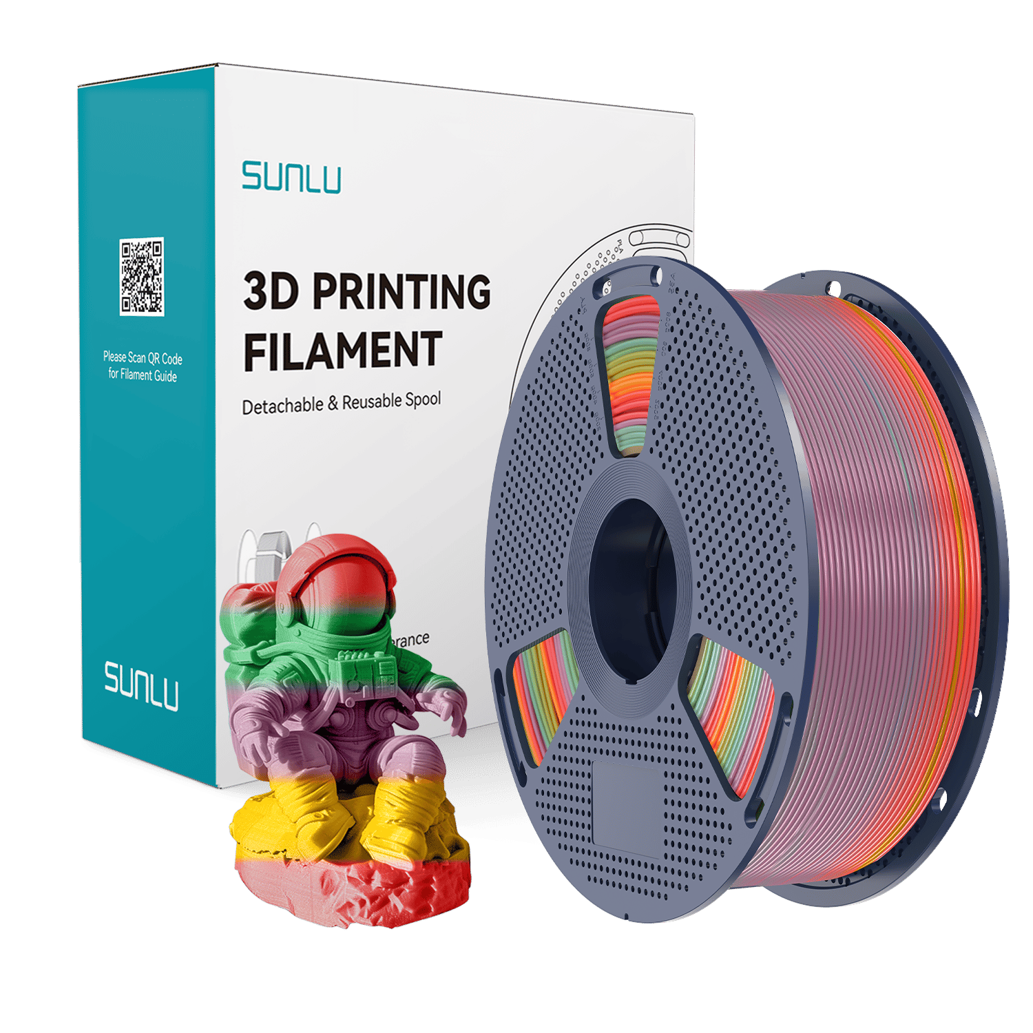 Sunlu PLA Filament Gökkuşağı 01 - 1 kg 1.75mm
