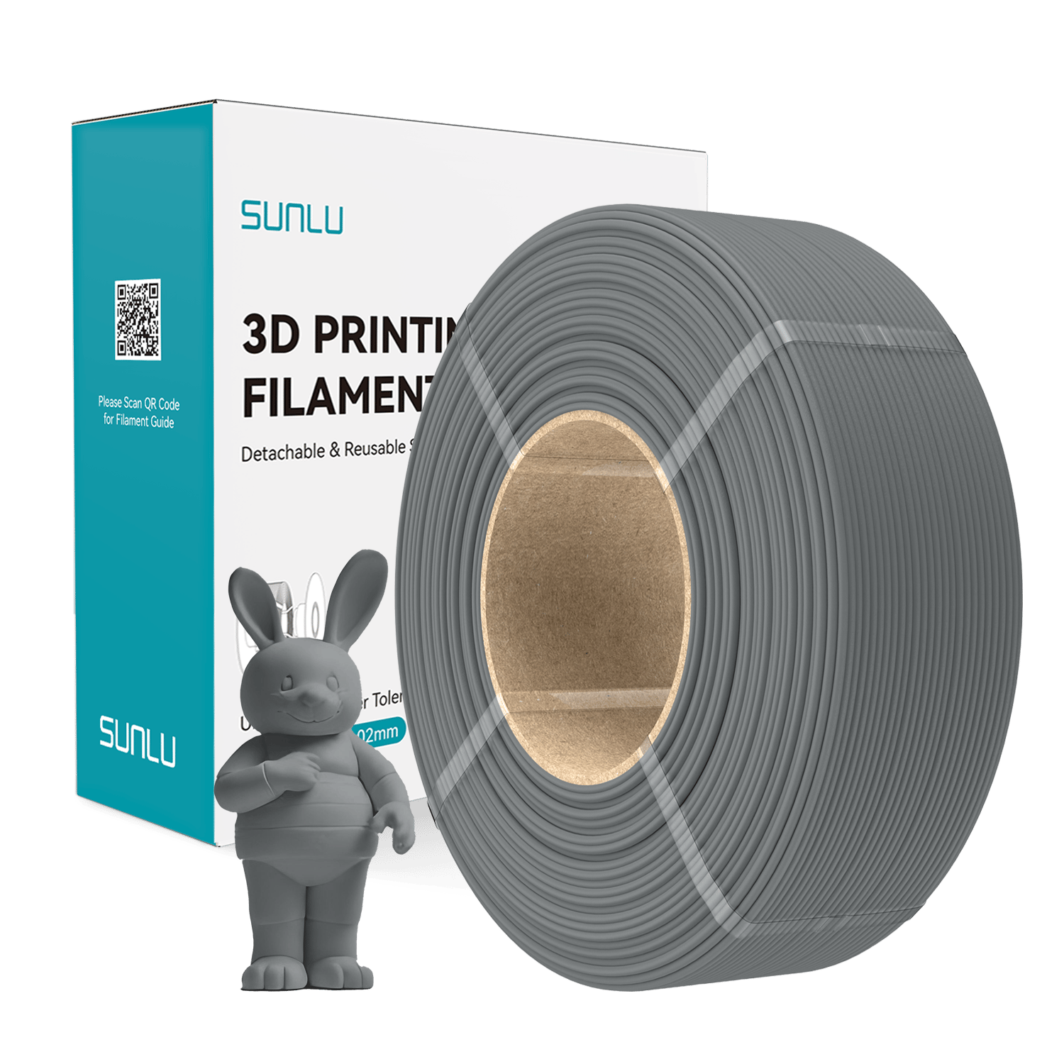 Sunlu Refill PLA Mat Filament Gri - 1 kg 1.75mm