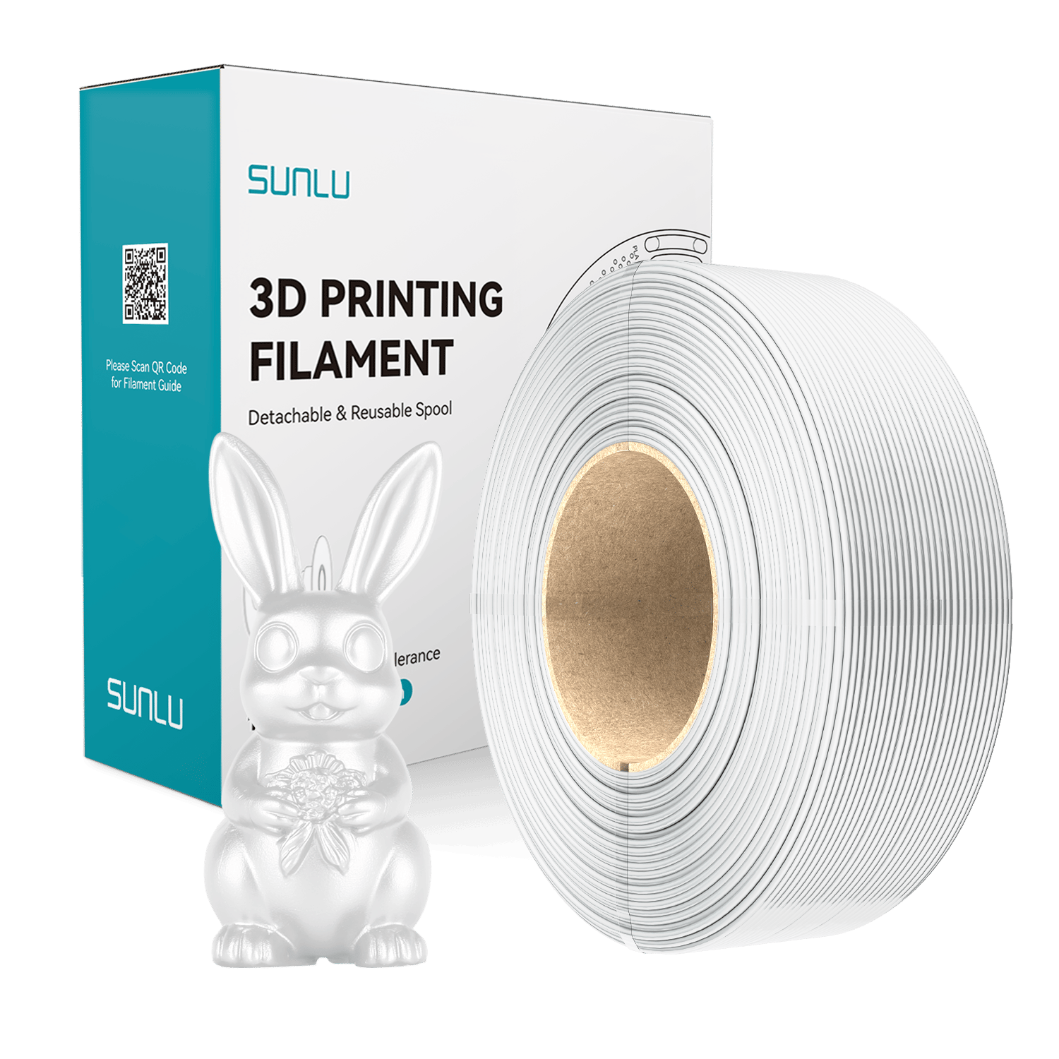 Sunlu Refill Silk PLA+ Beyaz