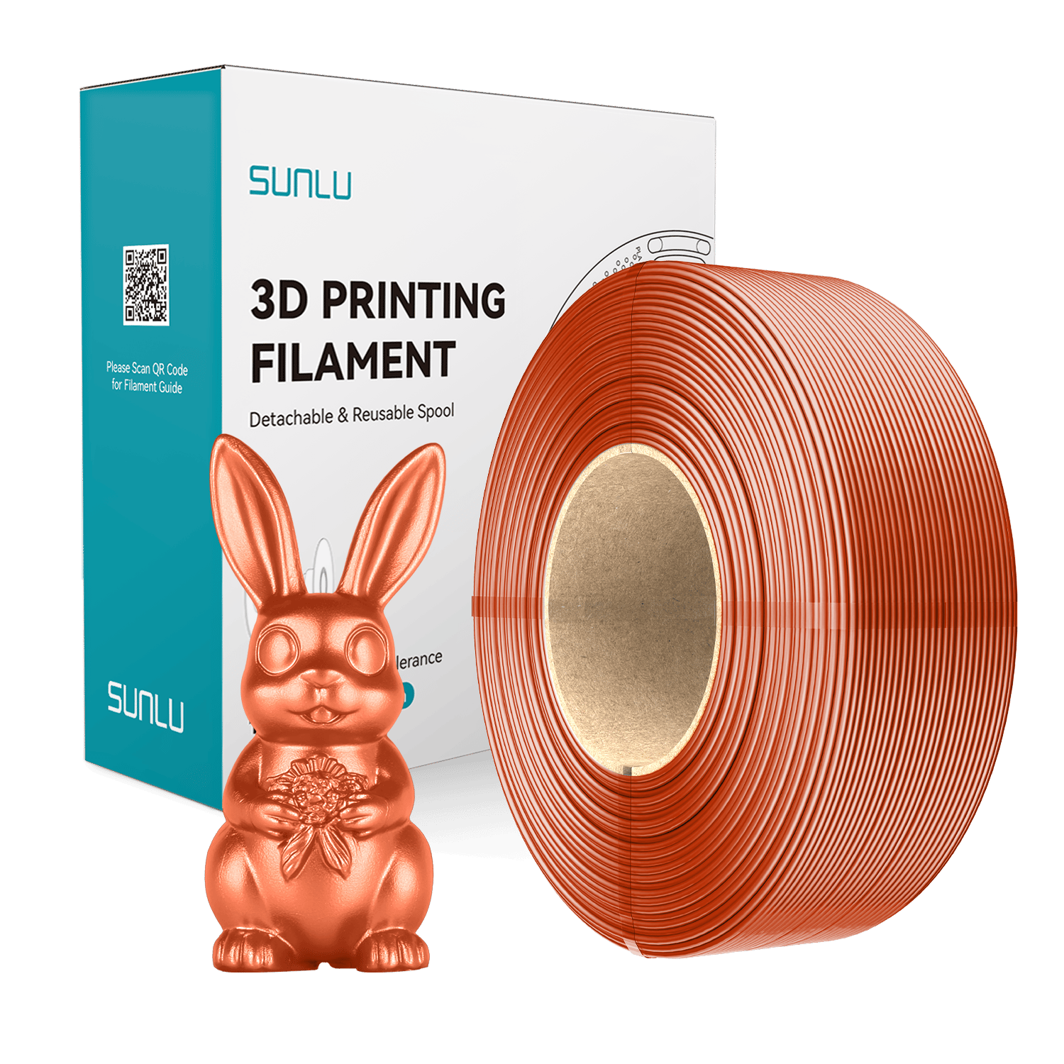 Sunlu Refill Silk PLA+ Kırmızı Bakır