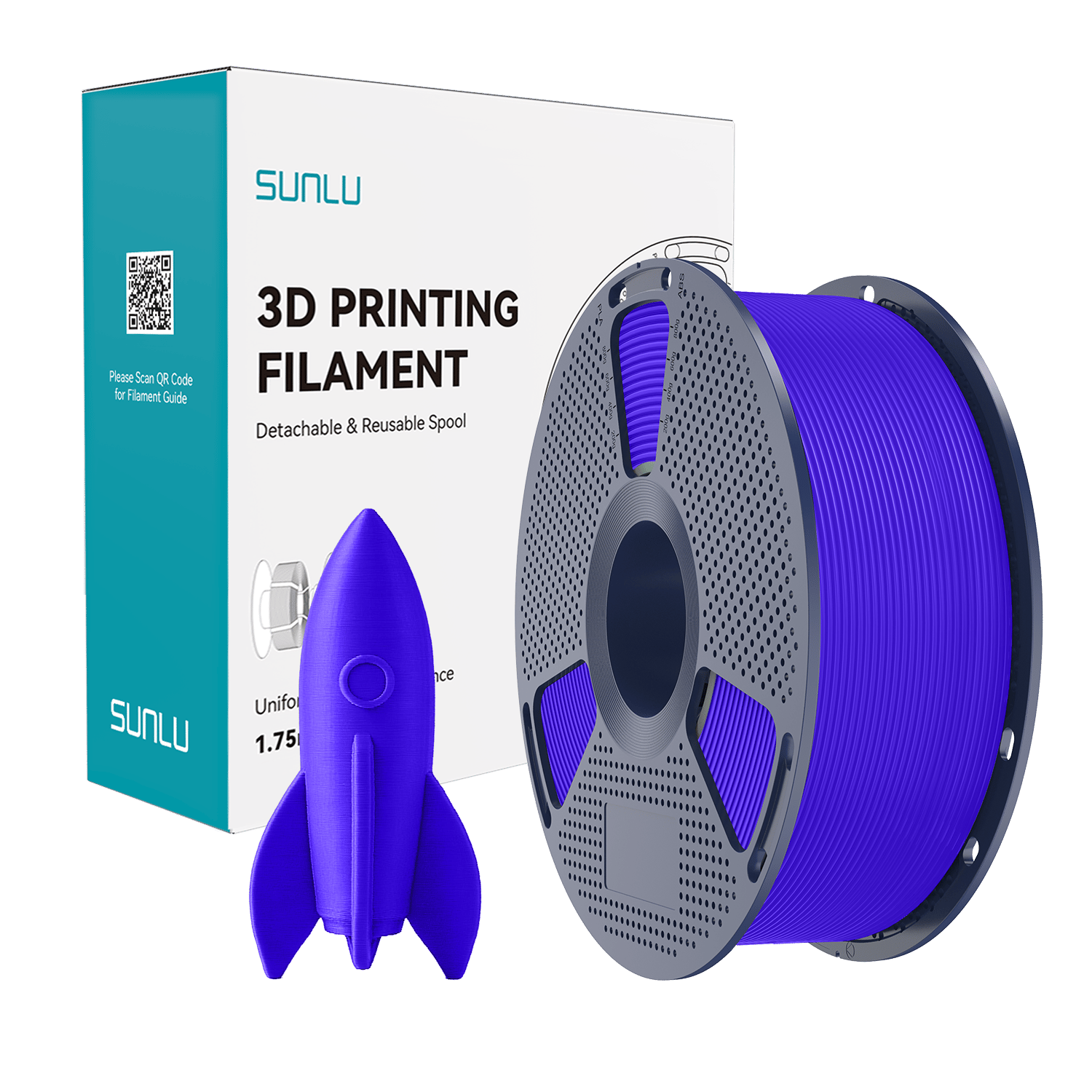 Sunlu Yüksek Hızlı PLA Filament Mavi – 1kg 1.75mm