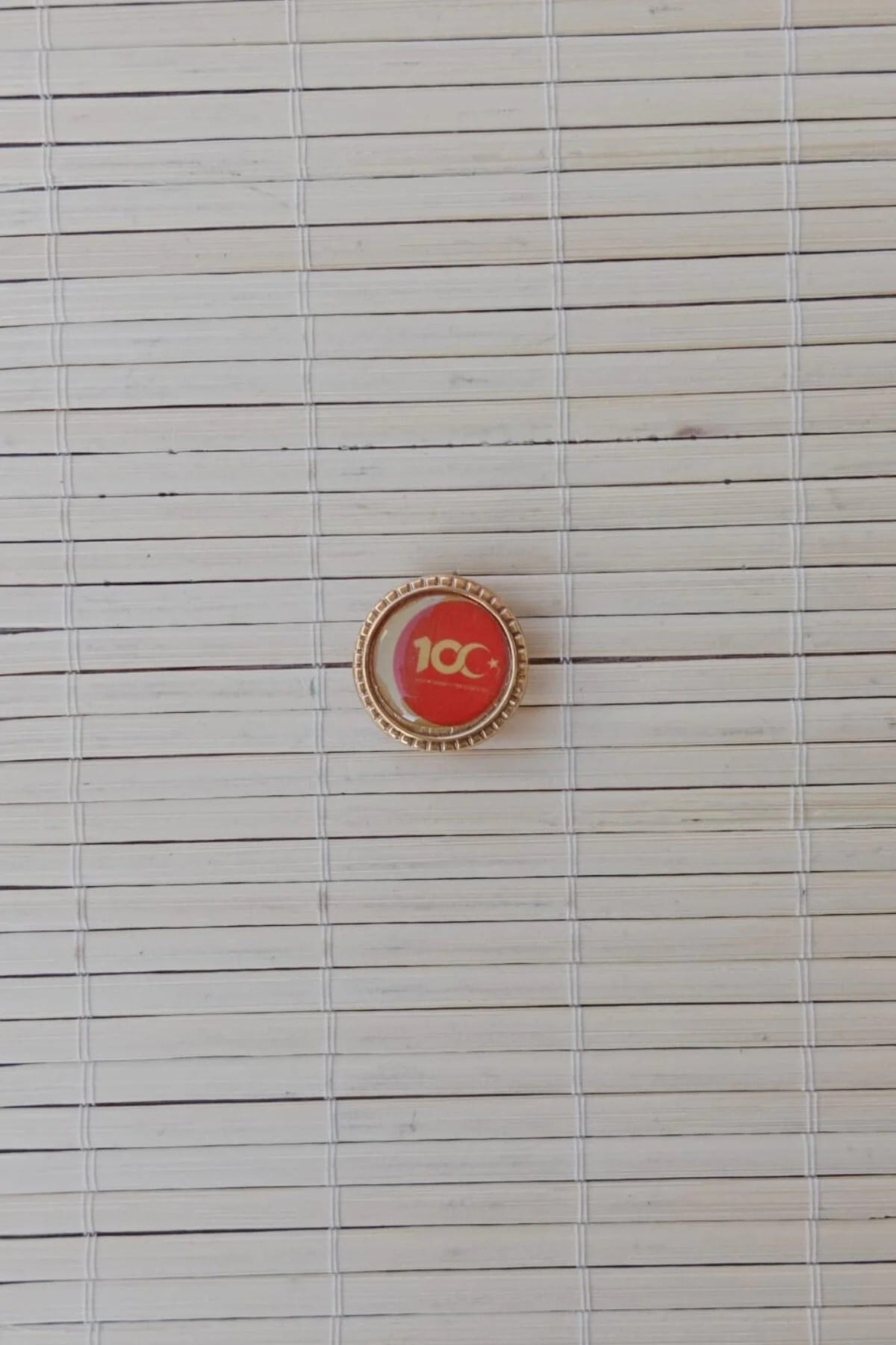 100. Yil Rozeti Ceket Yaka İgnesi Yaka Rozeti