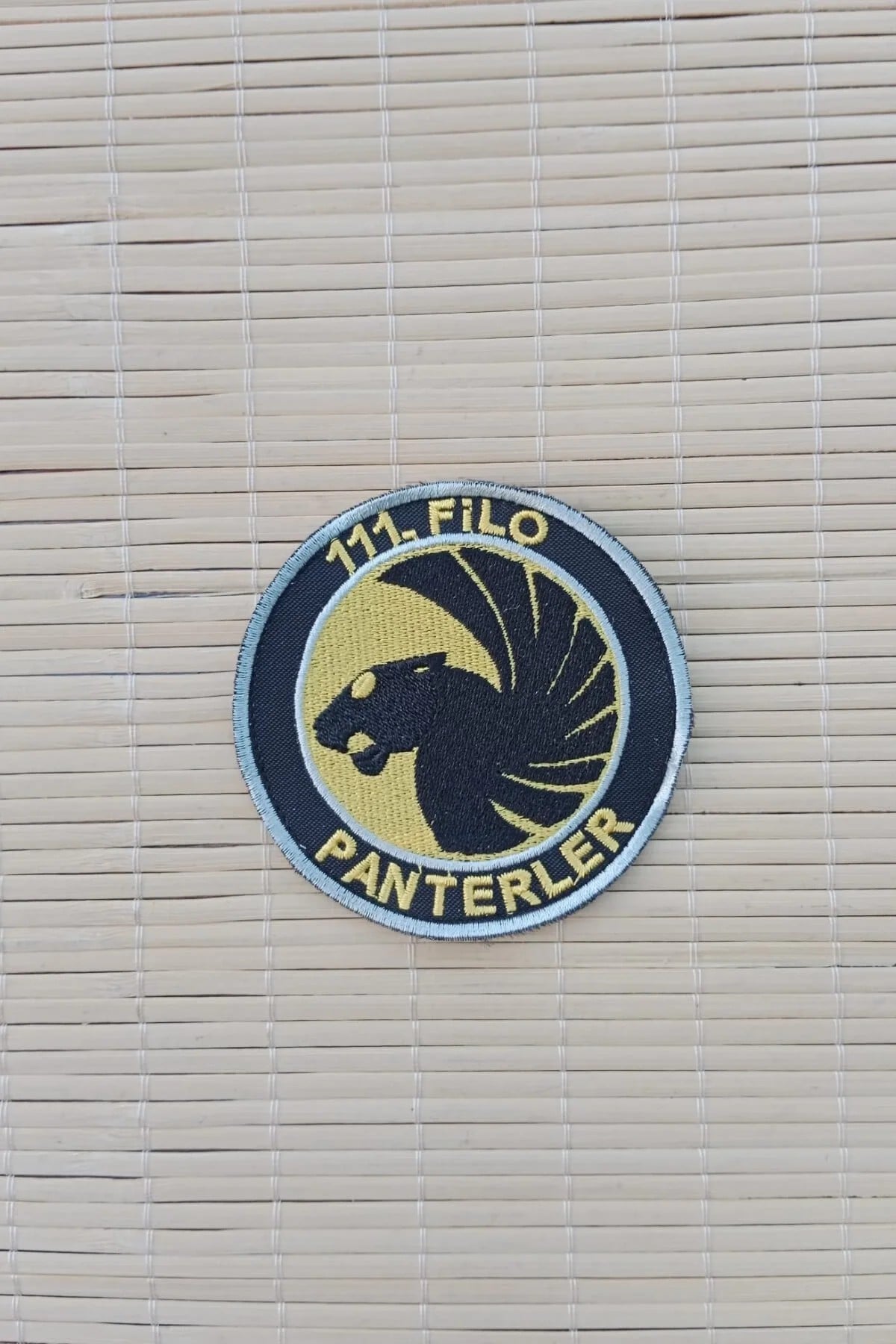 111. Filo Panterler Yazili Logolu Nakis İslemeli Arma Patch Pec